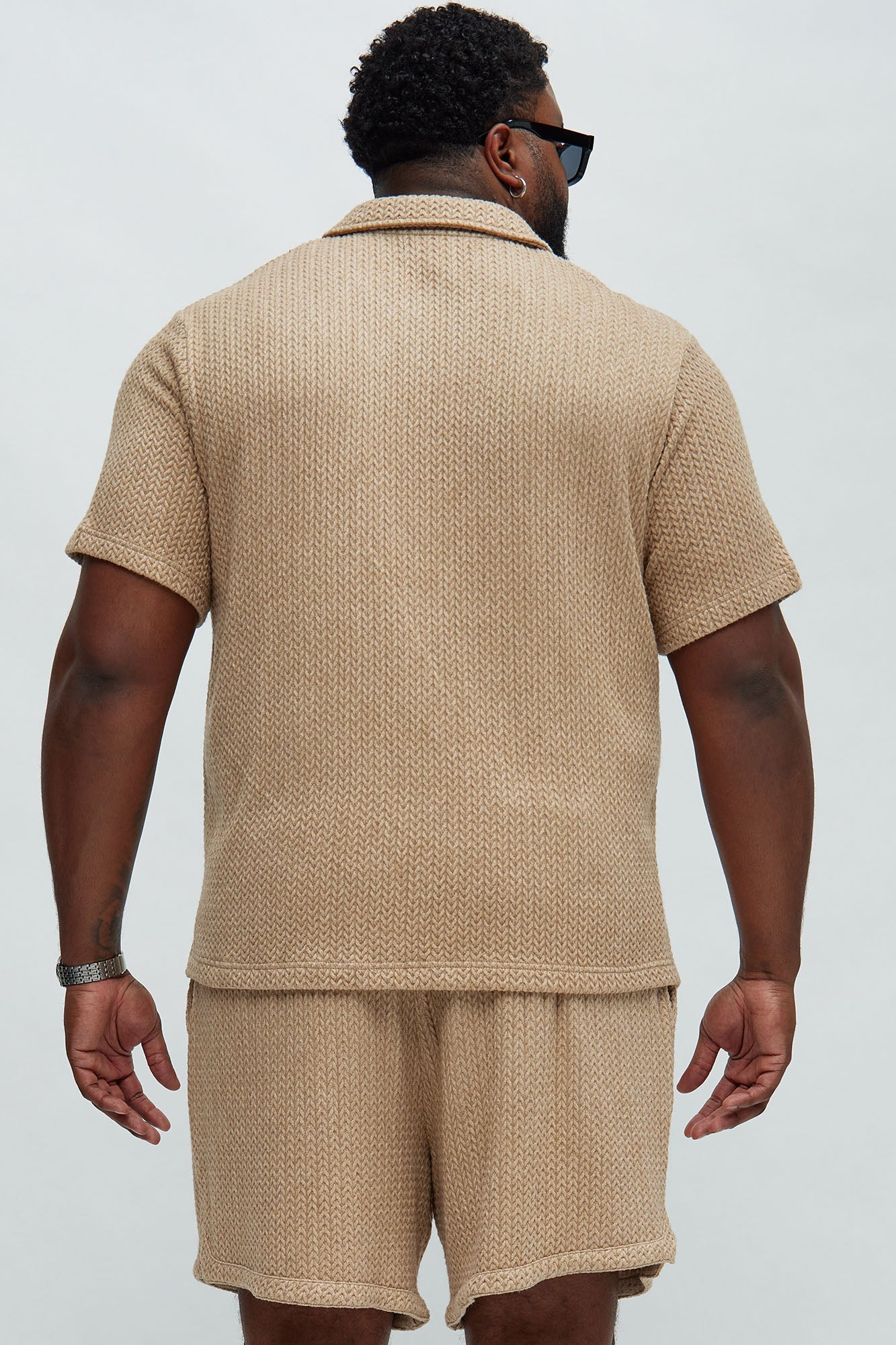 Catanina Textured Polo - Tan