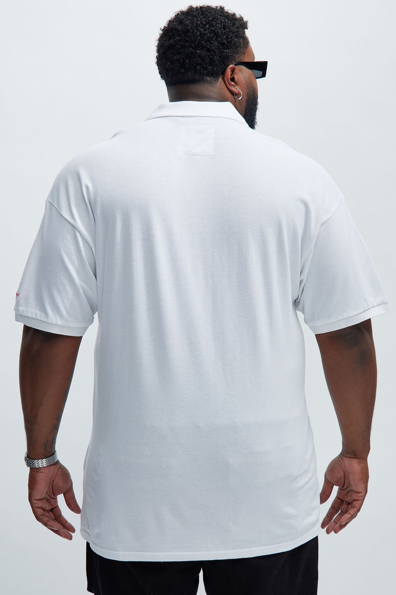 Keith Haring Heart Logo Short Sleeve Polo - White