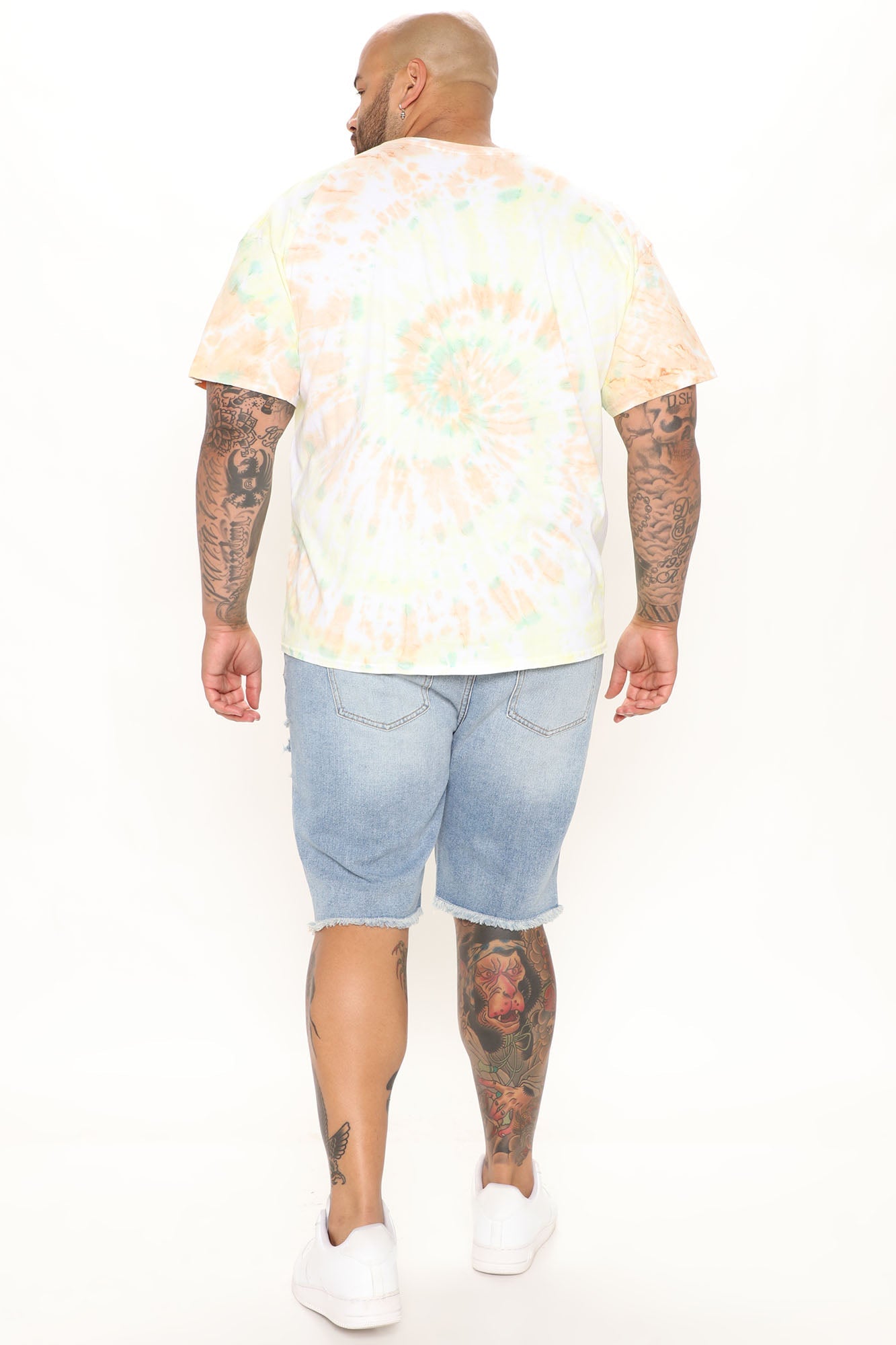 Back To It Distressed Raw Hem Slim Denim Shorts - Light Wash