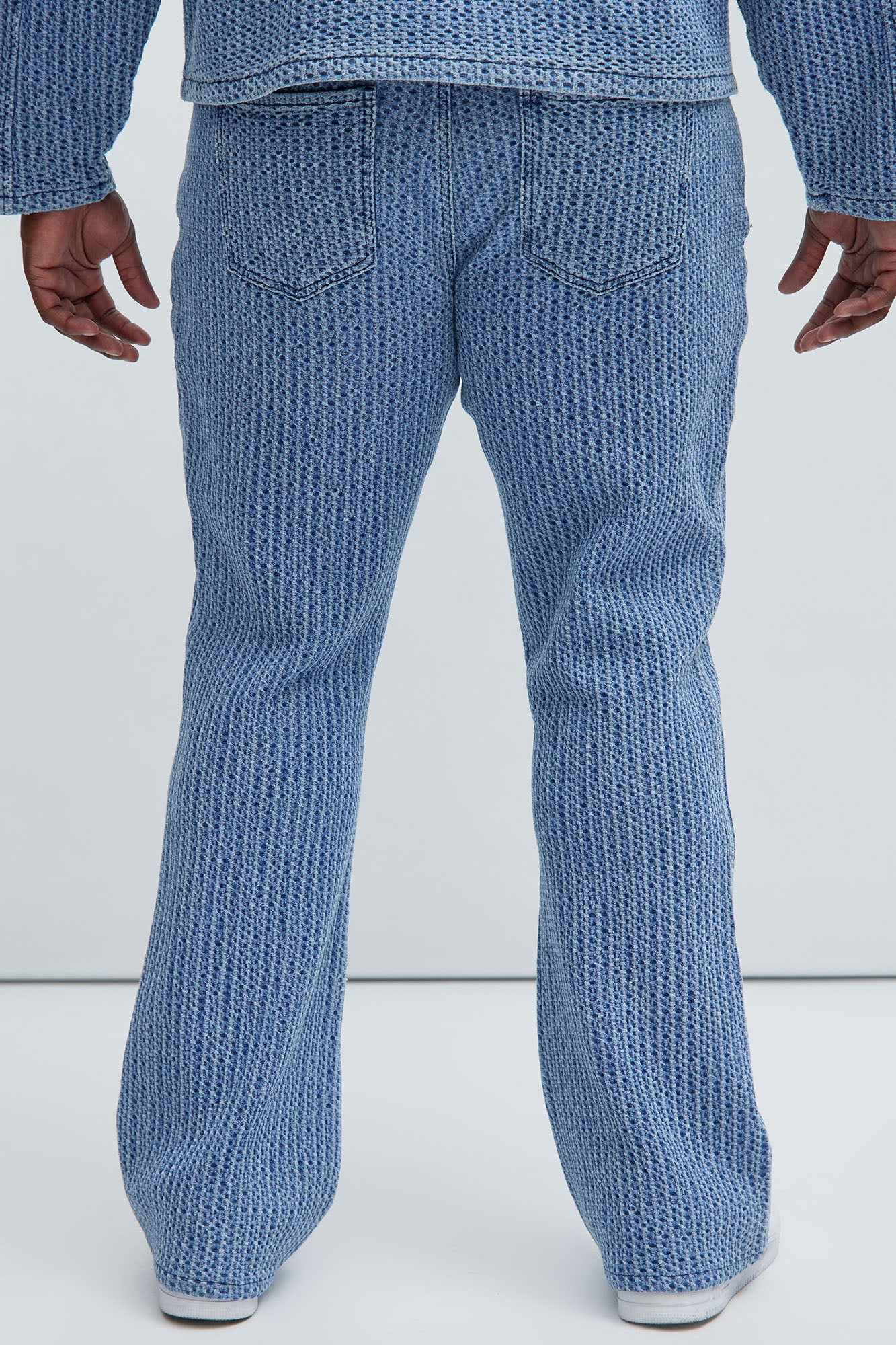 Warsaw Stacked Slim Flare Jeans - Light Blue