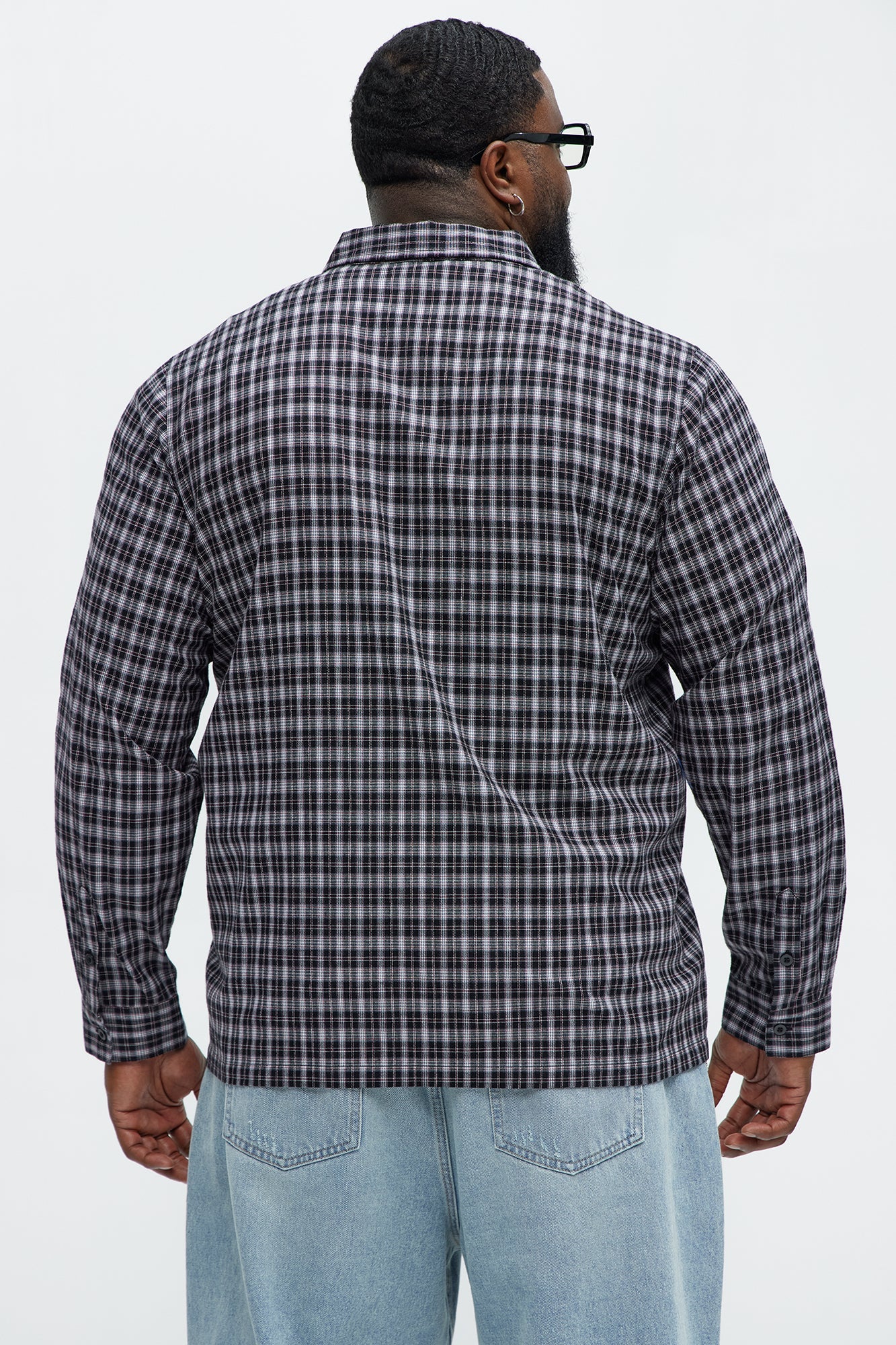 Carson Plaid Classic Long Sleeve Button Up - Black/combo