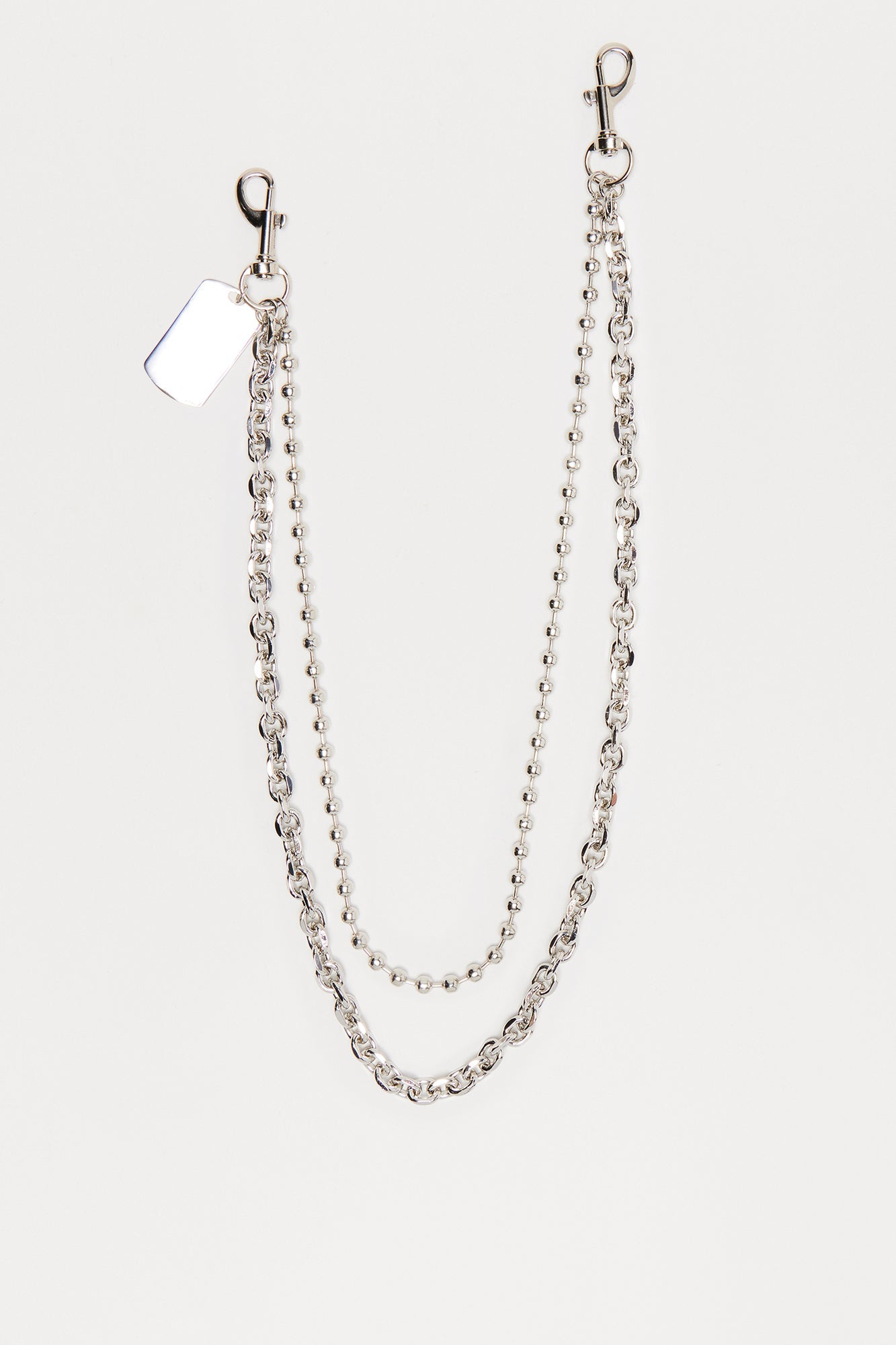 Lullaby Stacked Dog Chain Pants Chain - Silver