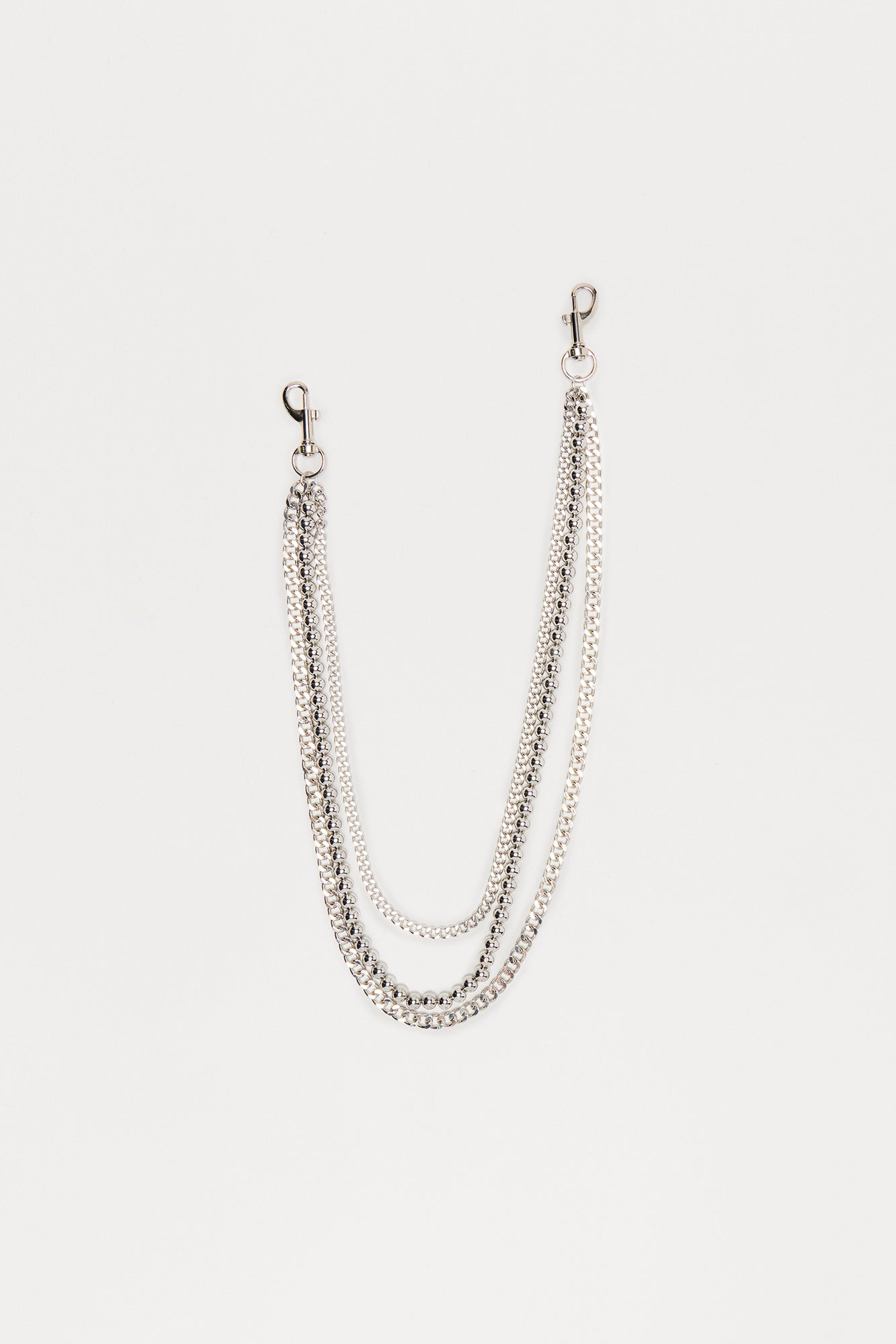 Dahlia Triple Stacked Pants Chain - Silver