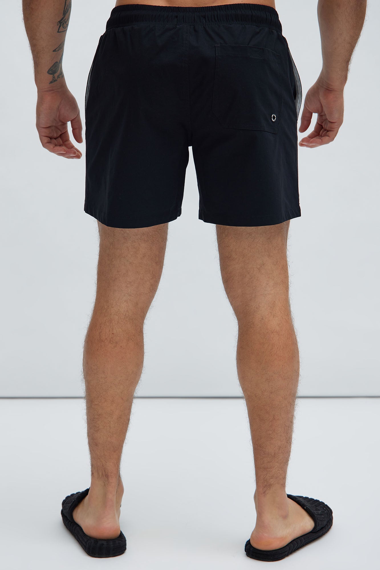 Montez Stretch Swim Trunk 6″ - Black