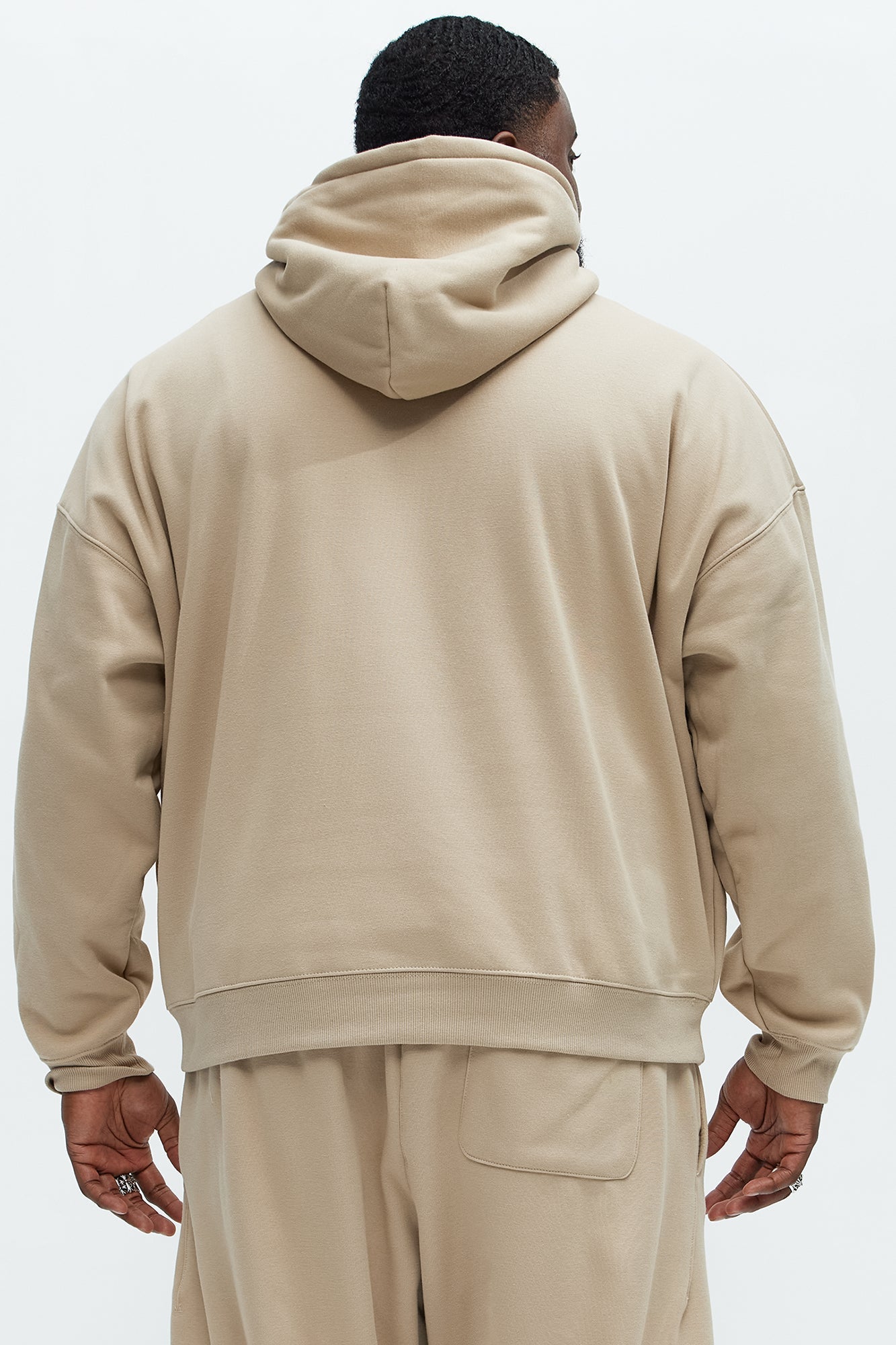 Tyson Oversized Heavyweight Hoodie - Taupe