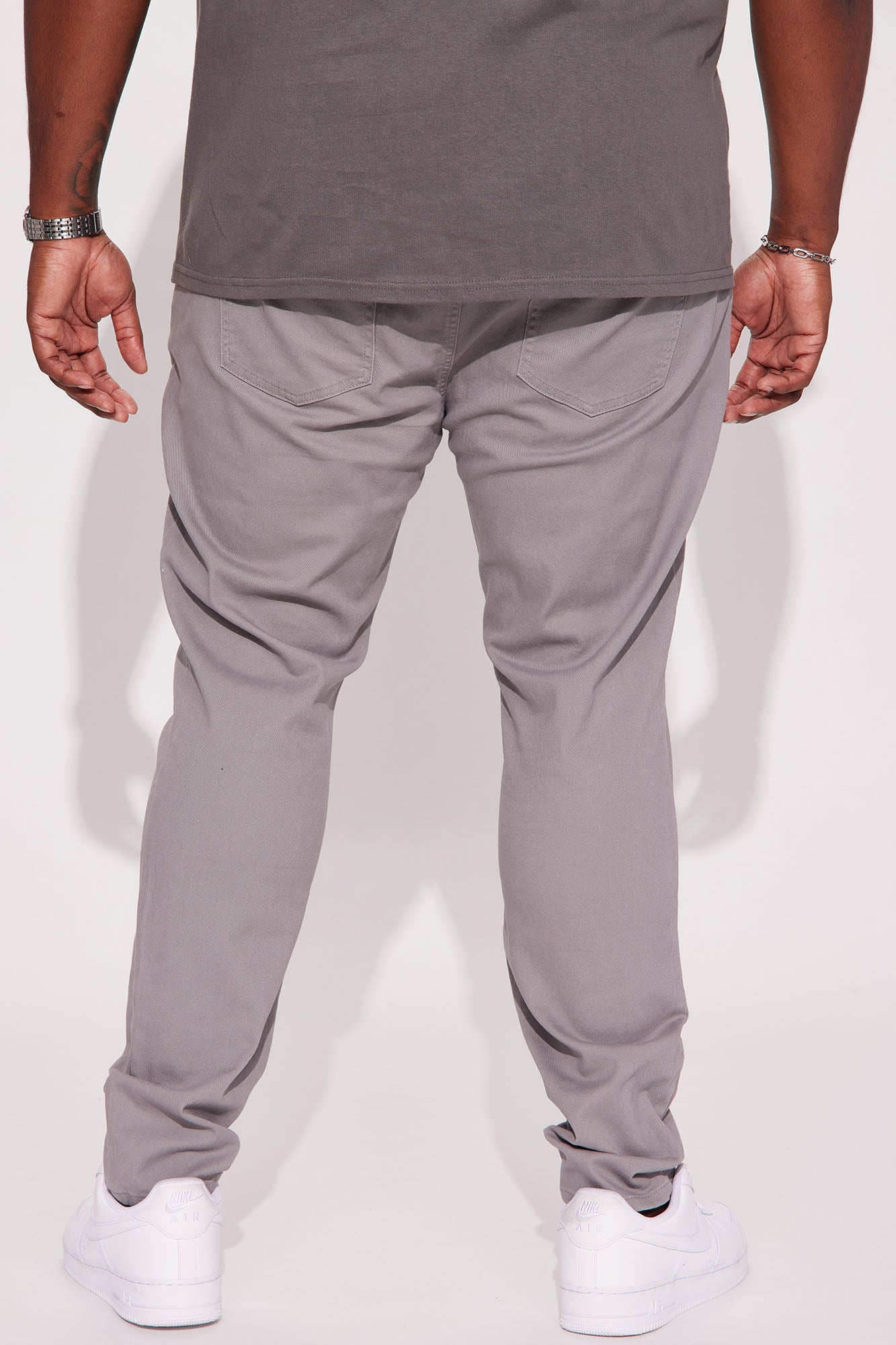 Mac Chino Skinny 5 Pocket Pants - Charcoal