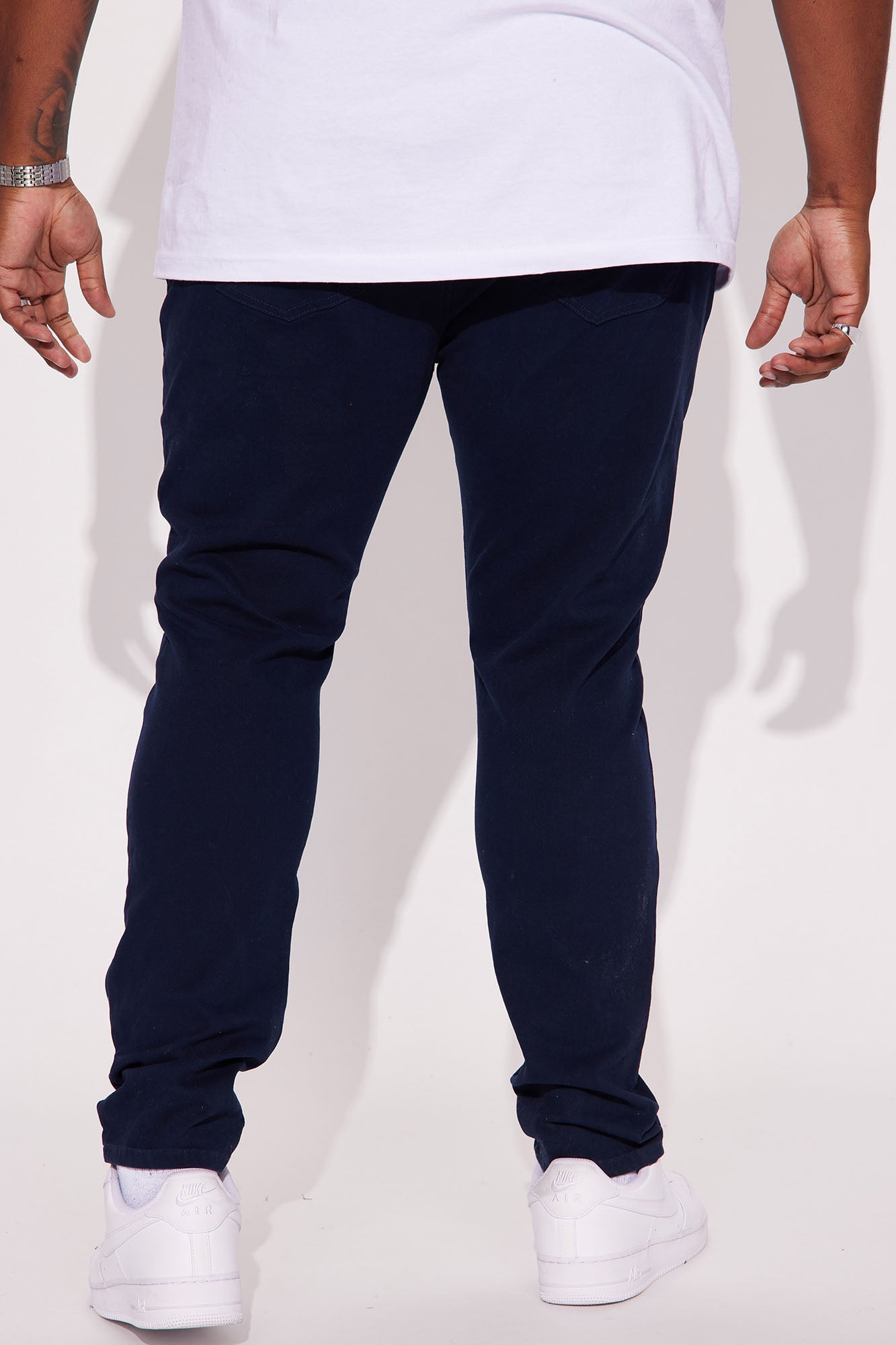 Mac Chino Skinny 5 Pocket Pants - Navy