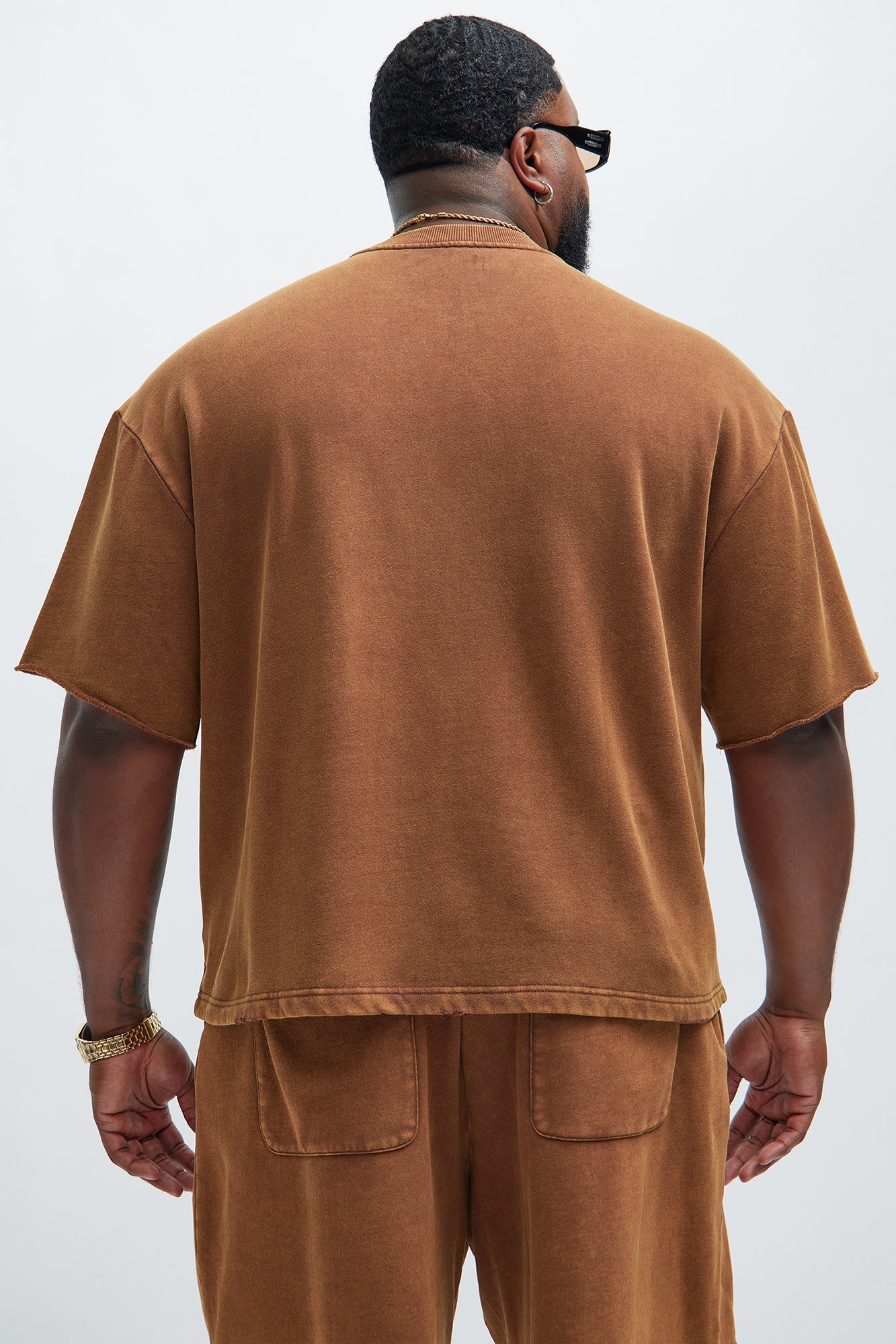 Tyson Heavy Wash Tee - Dark Brown