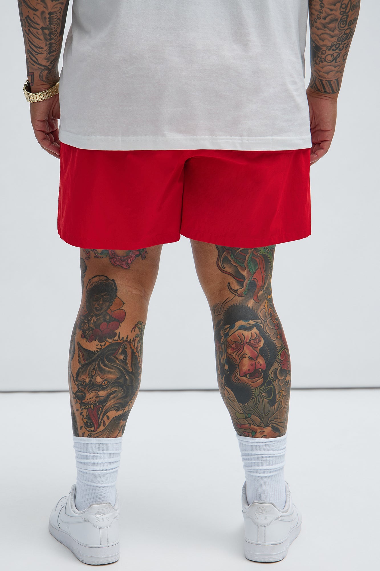 Montez Stretch Swim Trunk 6″ - Brick Red