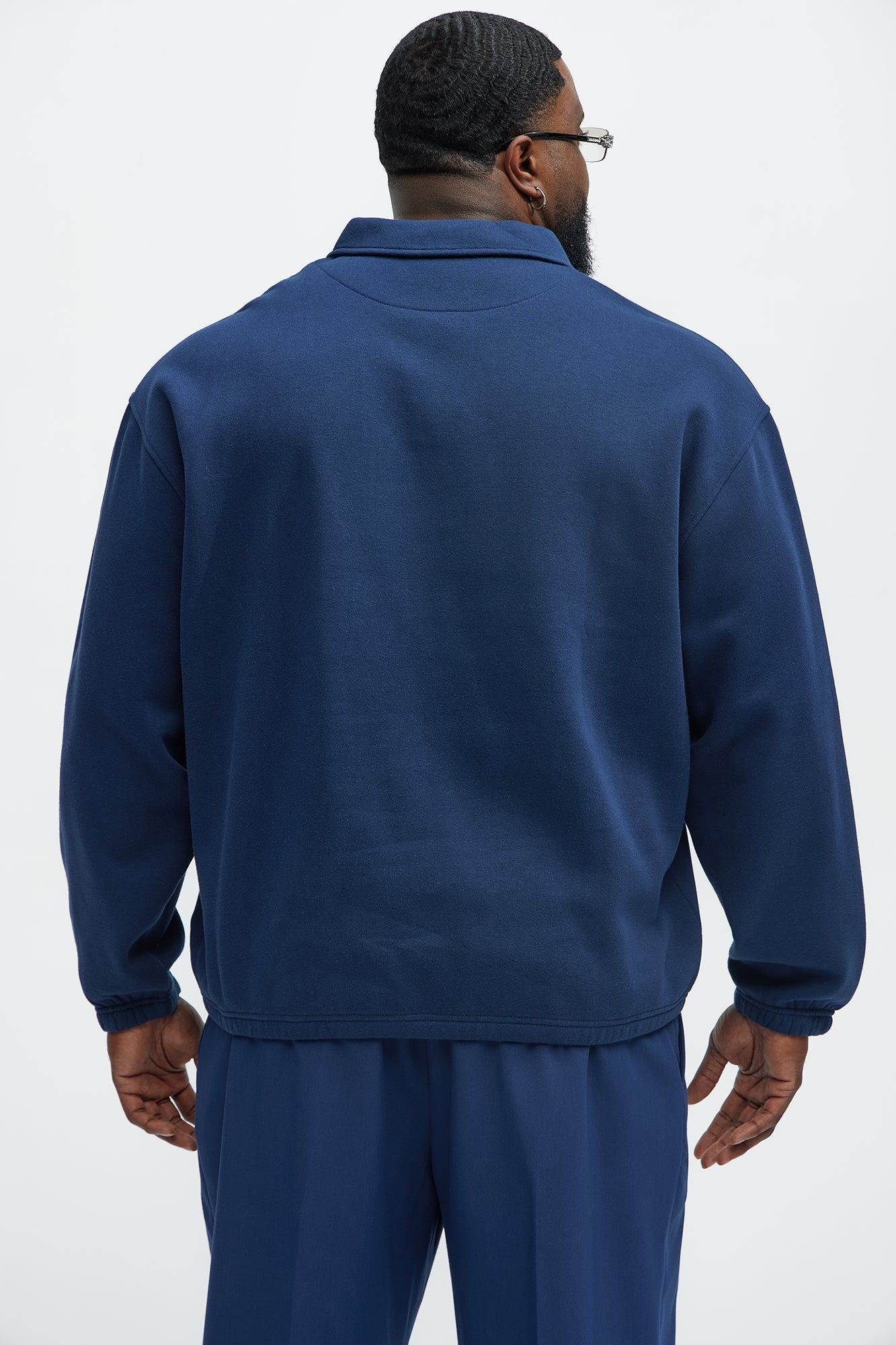 Tyson Be Alright Long Sleeve Polo - Navy