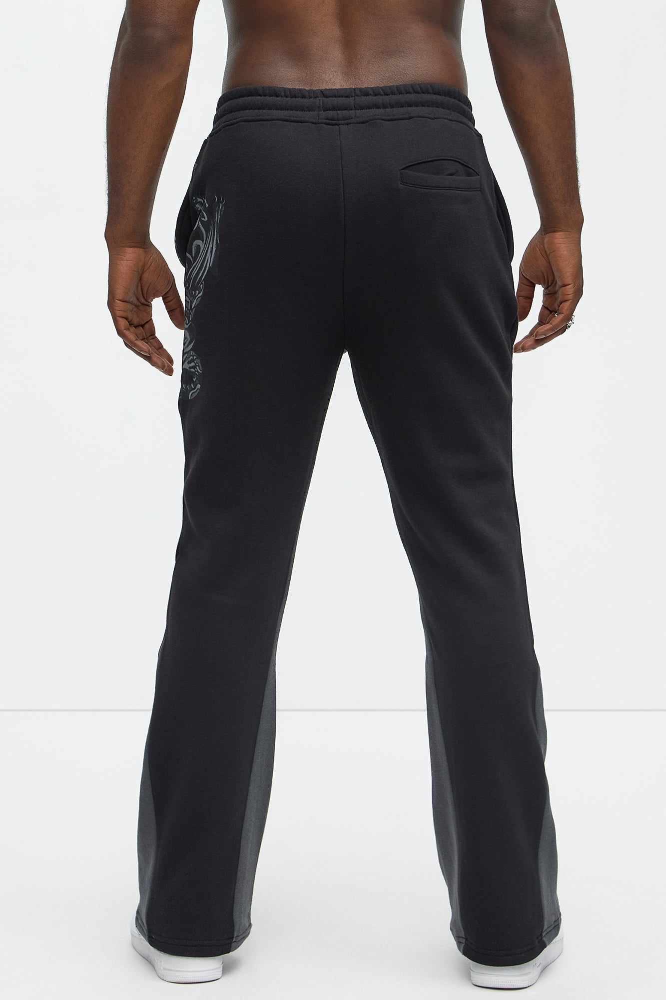 Ed Hardy Panther Dagger Stacked Sweatpants - Black