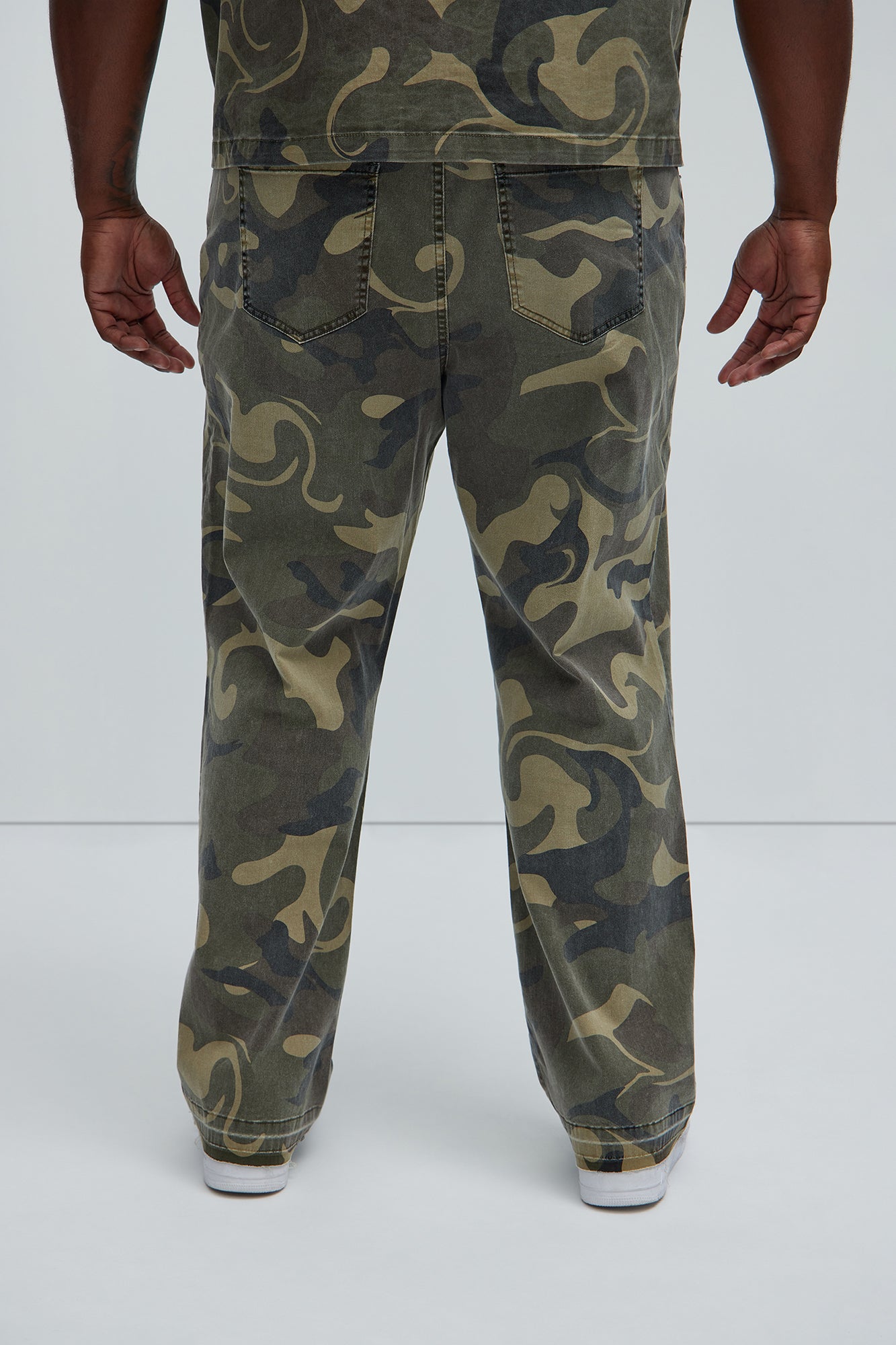 Won't Do Camo Straight Pants - Camouflage
