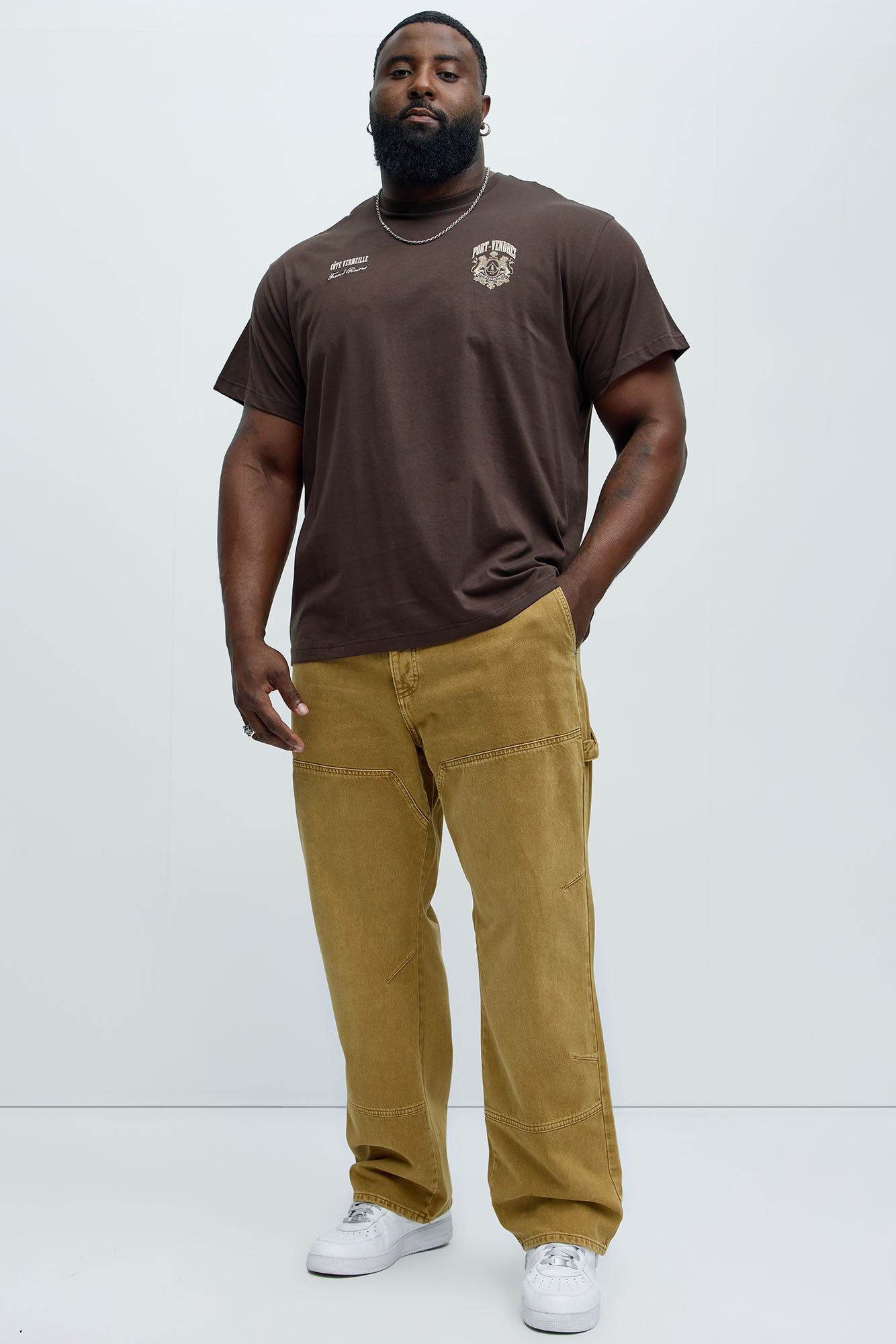 Port Vendres Oversized Short Sleeve Tee - Brown