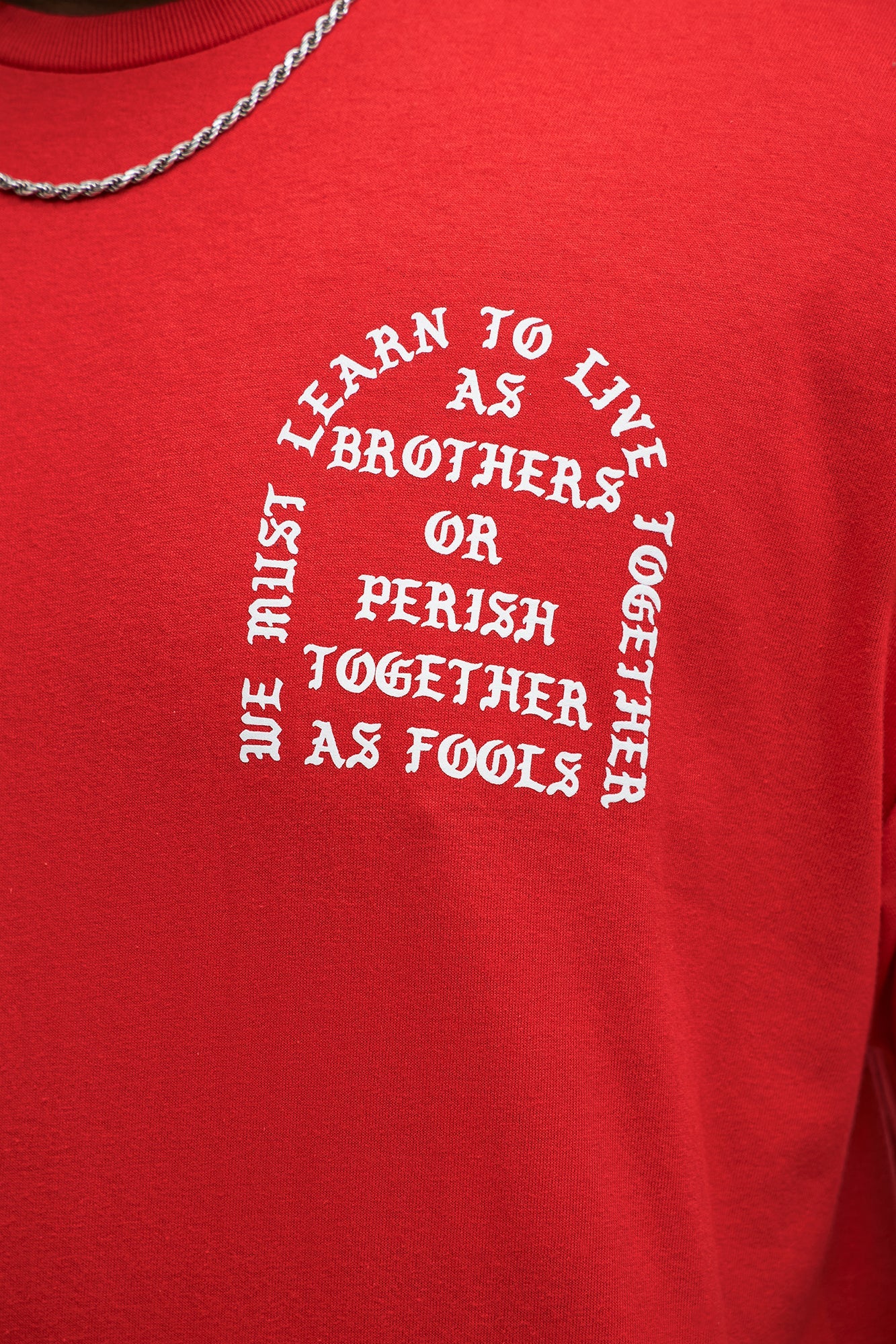 Learn To Live Together Short Sleeve Tee - Red
