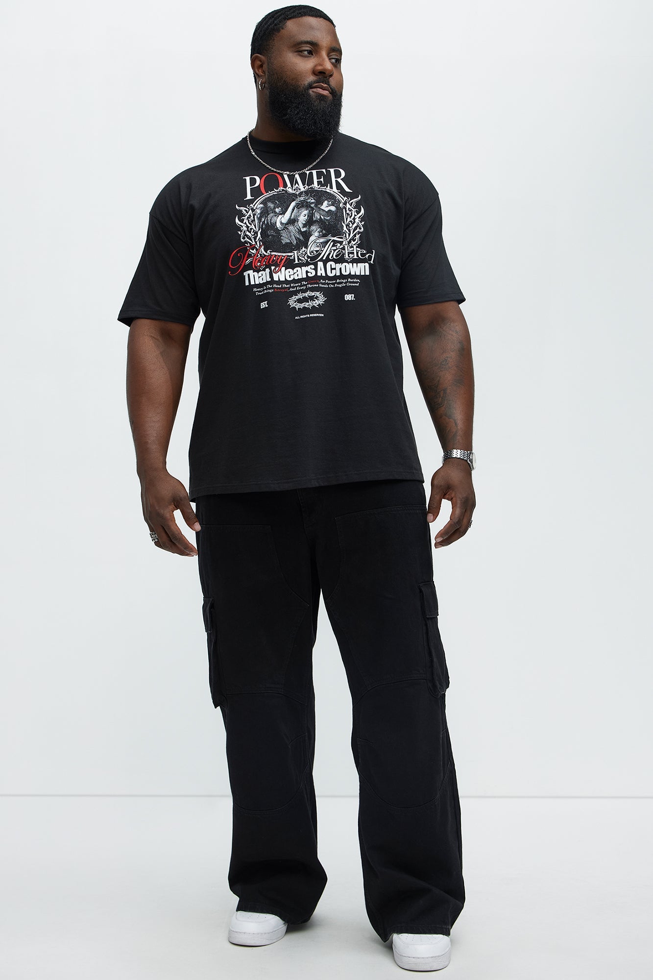 Power Of The Crown Short Sleeve Tee - Black