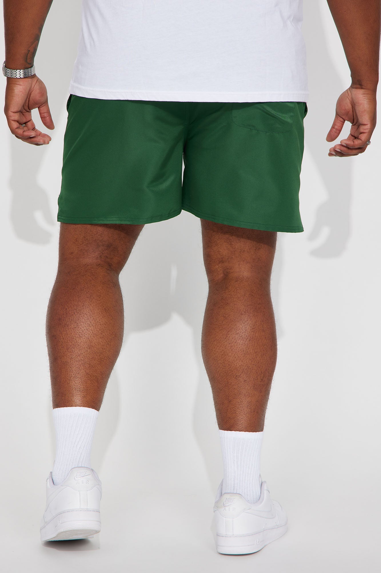 Hustle Game Swim Mid Trunk - Green
