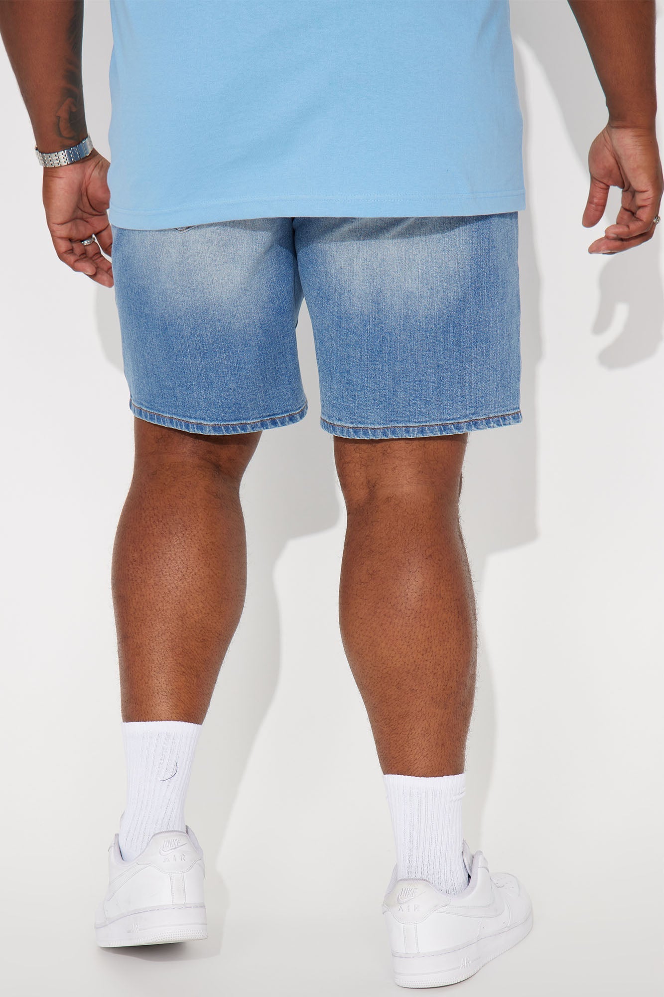Cornell Slim Denim Shorts - Light Wash