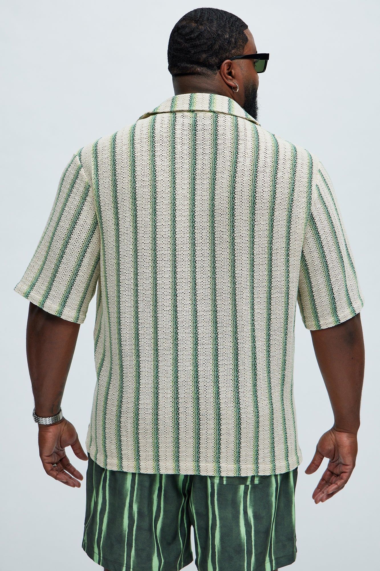 Peyton Textured Shirt - Green/combo