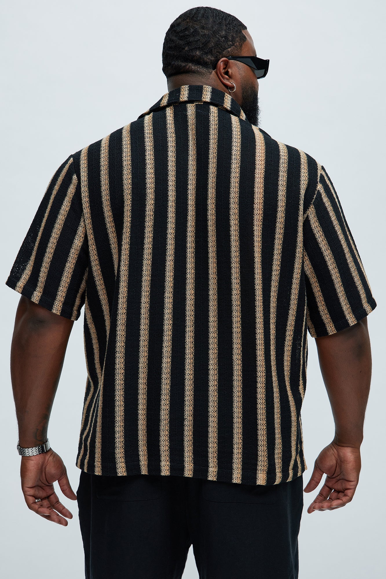 Peyton Textured Shirt - Black/combo