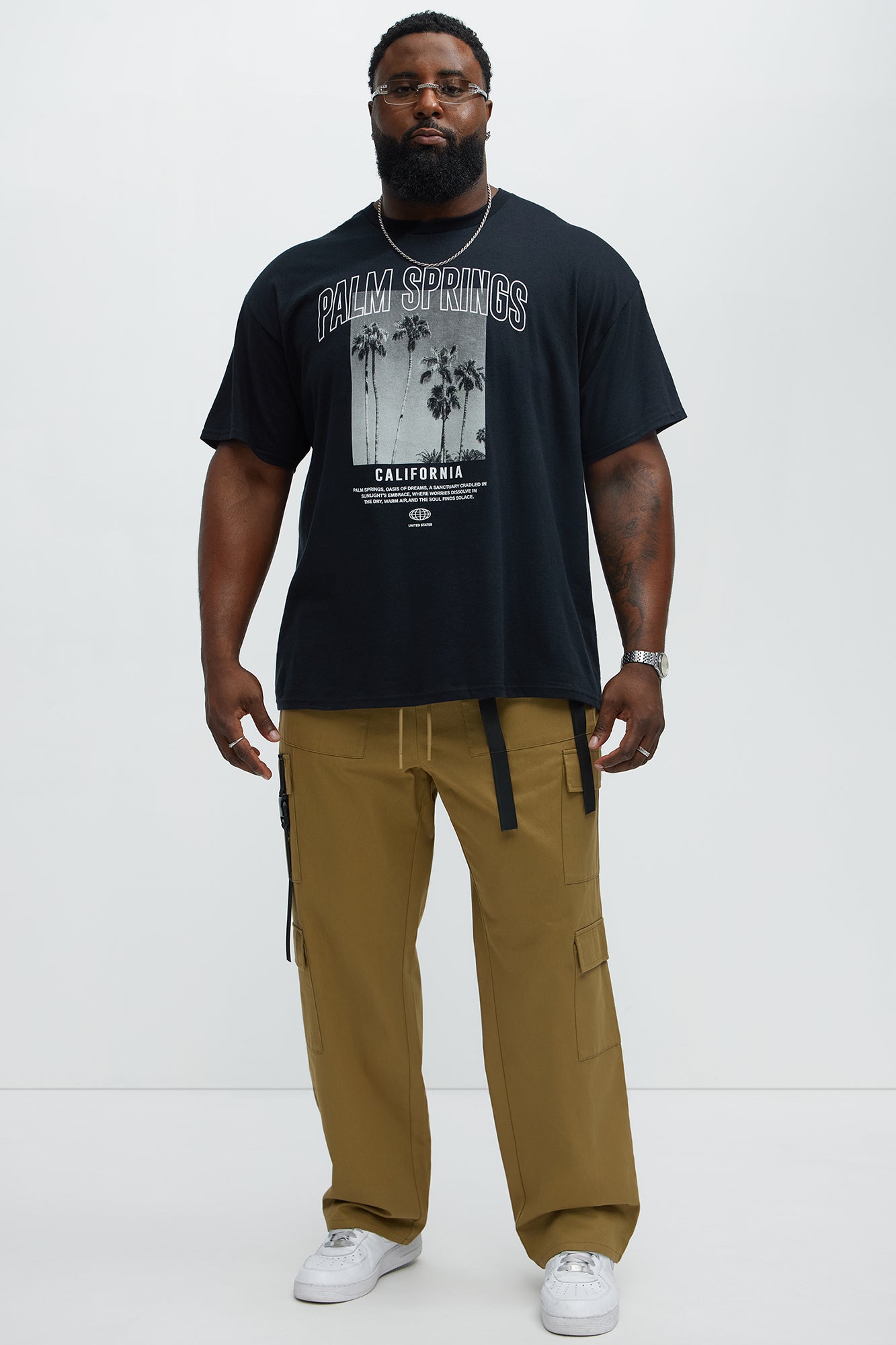 Palm Springs Heat Short Sleeve Tee - Black