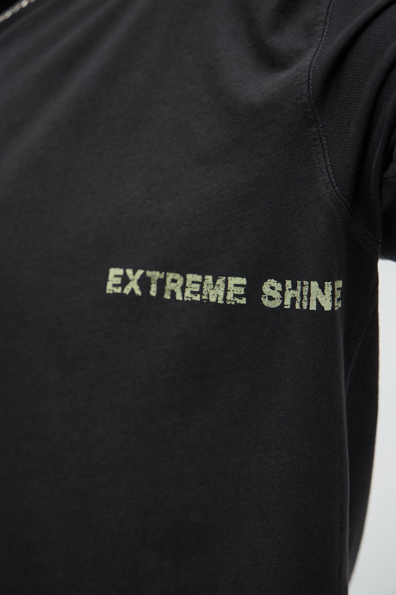 Extreme Shine Oversized Short Sleeve Tee - Black Wash