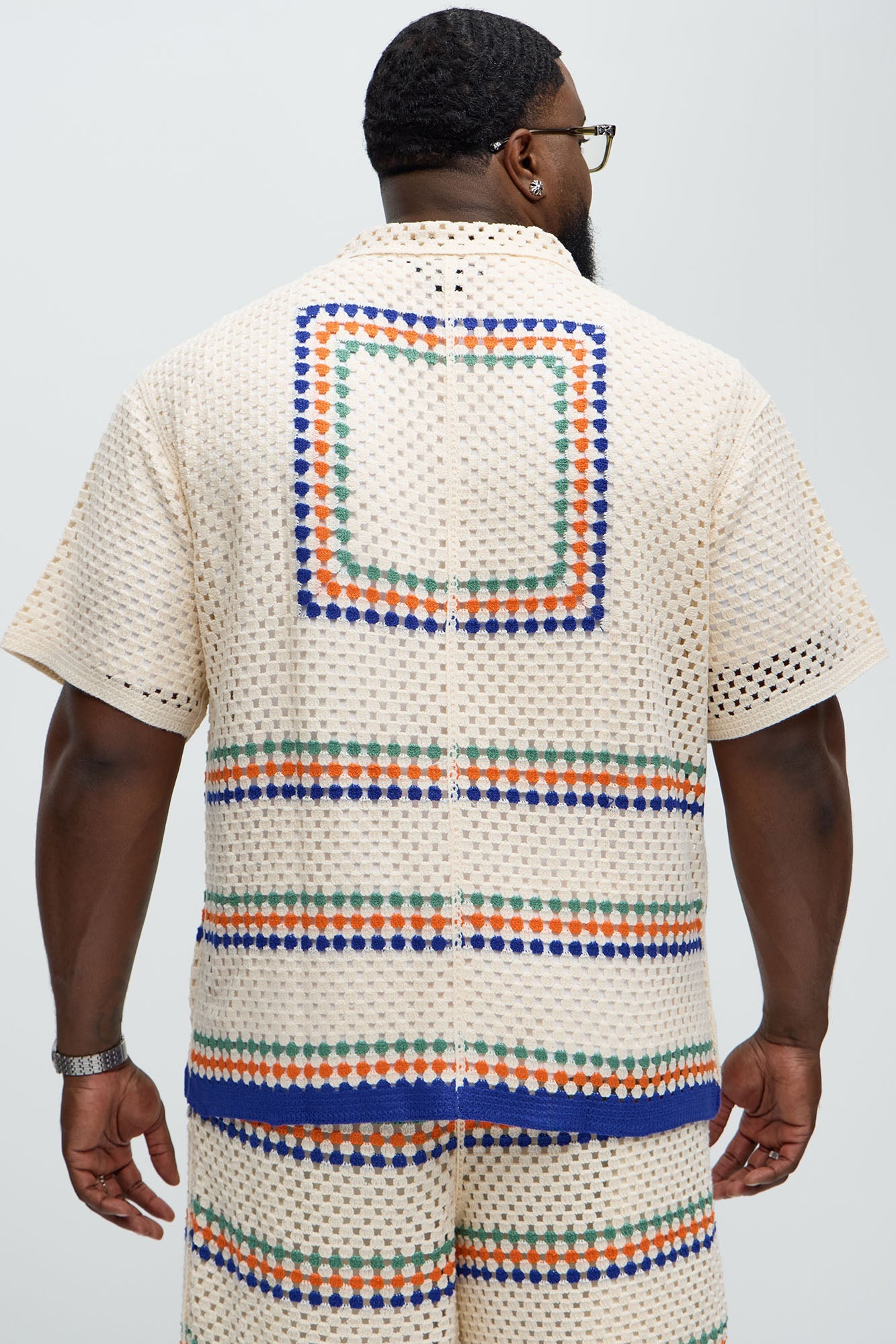 Anderson Crochet Cuban Collar - Cream/combo