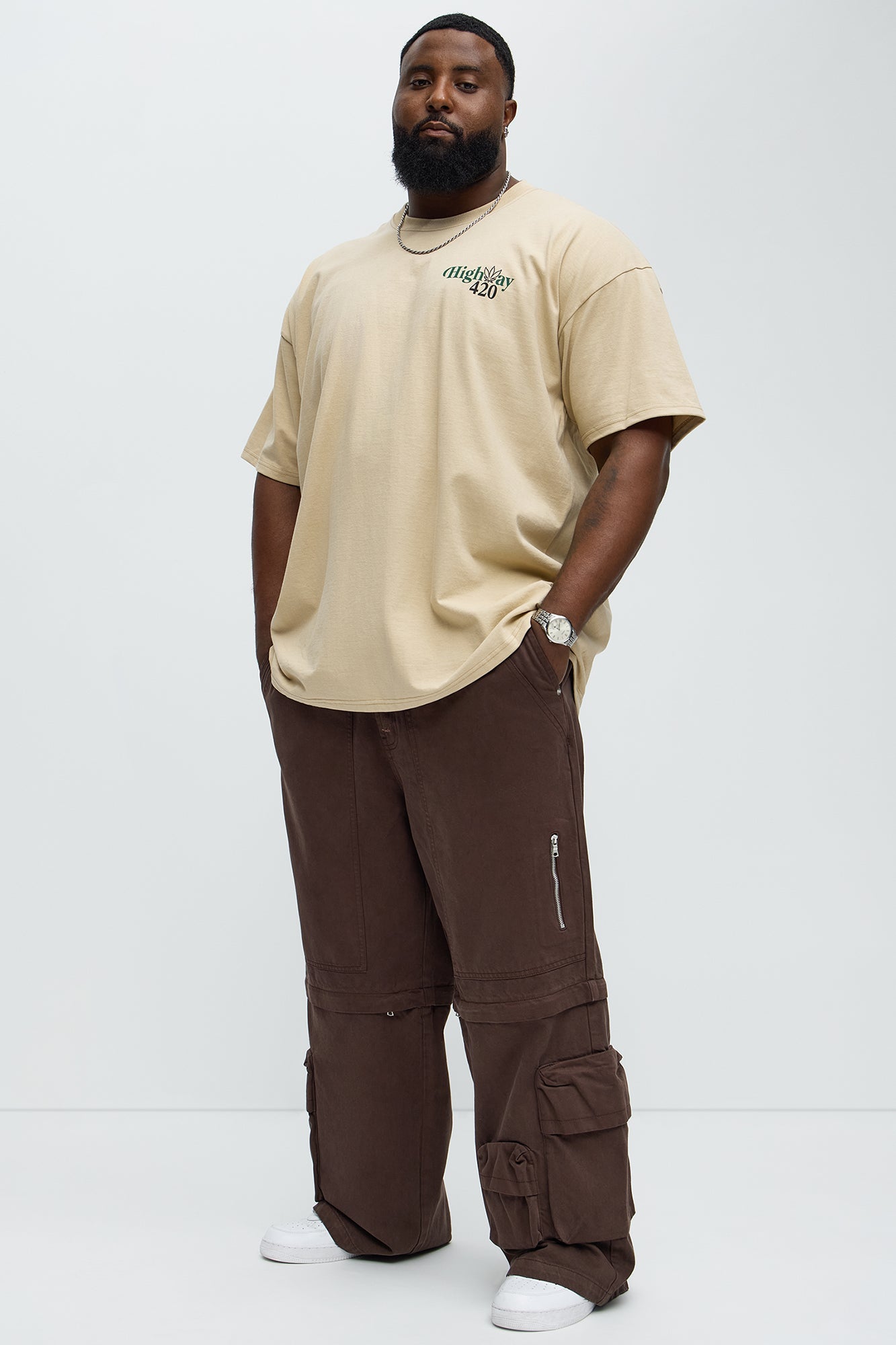 Light Up The World Oversized Short Sleeve Tee - Sand