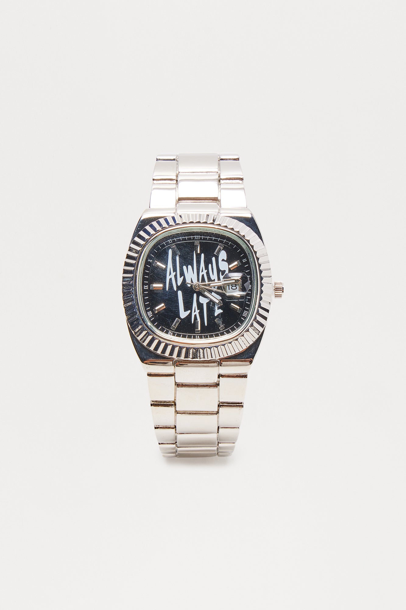 Always Late Mens Watch - Silver