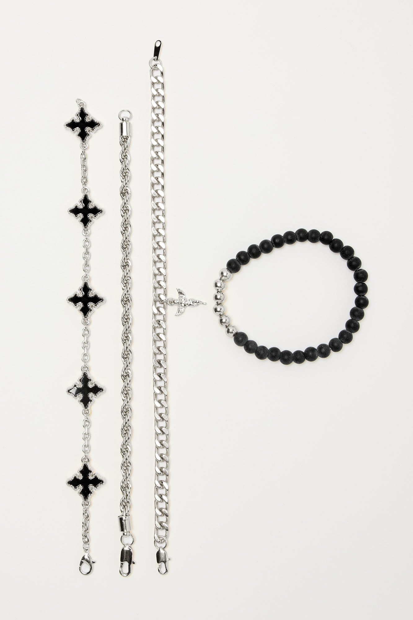 Feelin' Right Bracelet Set - Silver
