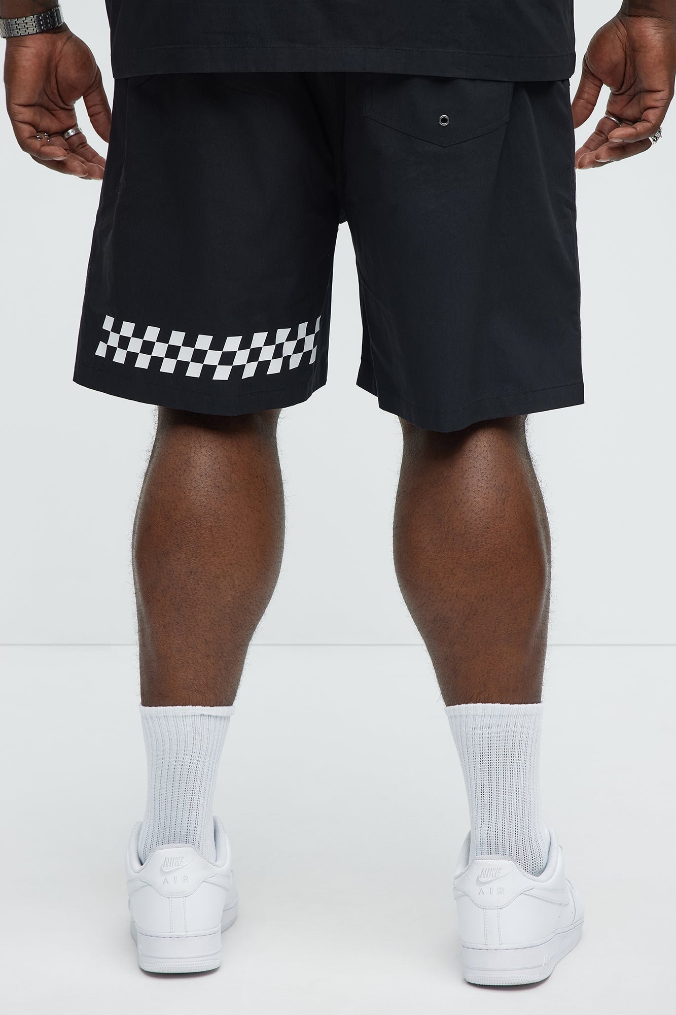 Racing Club Relaxed Drawstring Shorts - Black