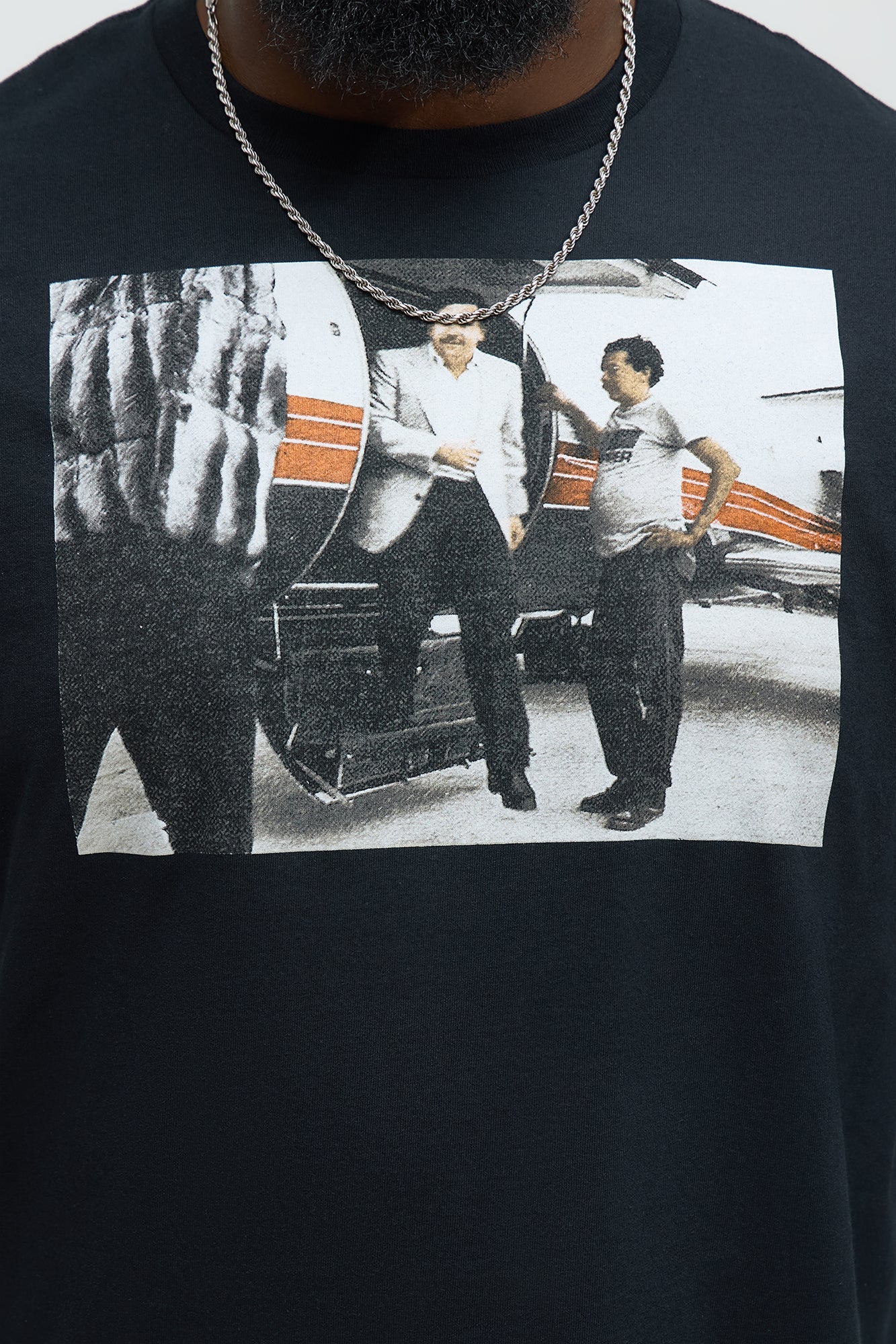 Pablo Escobar Private Plane Short Sleeve Tee - Black