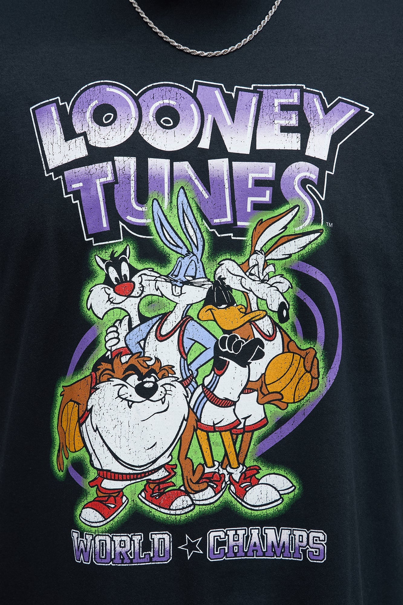 Looney Tunes Champion Squad Short Sleeve Tee - Black