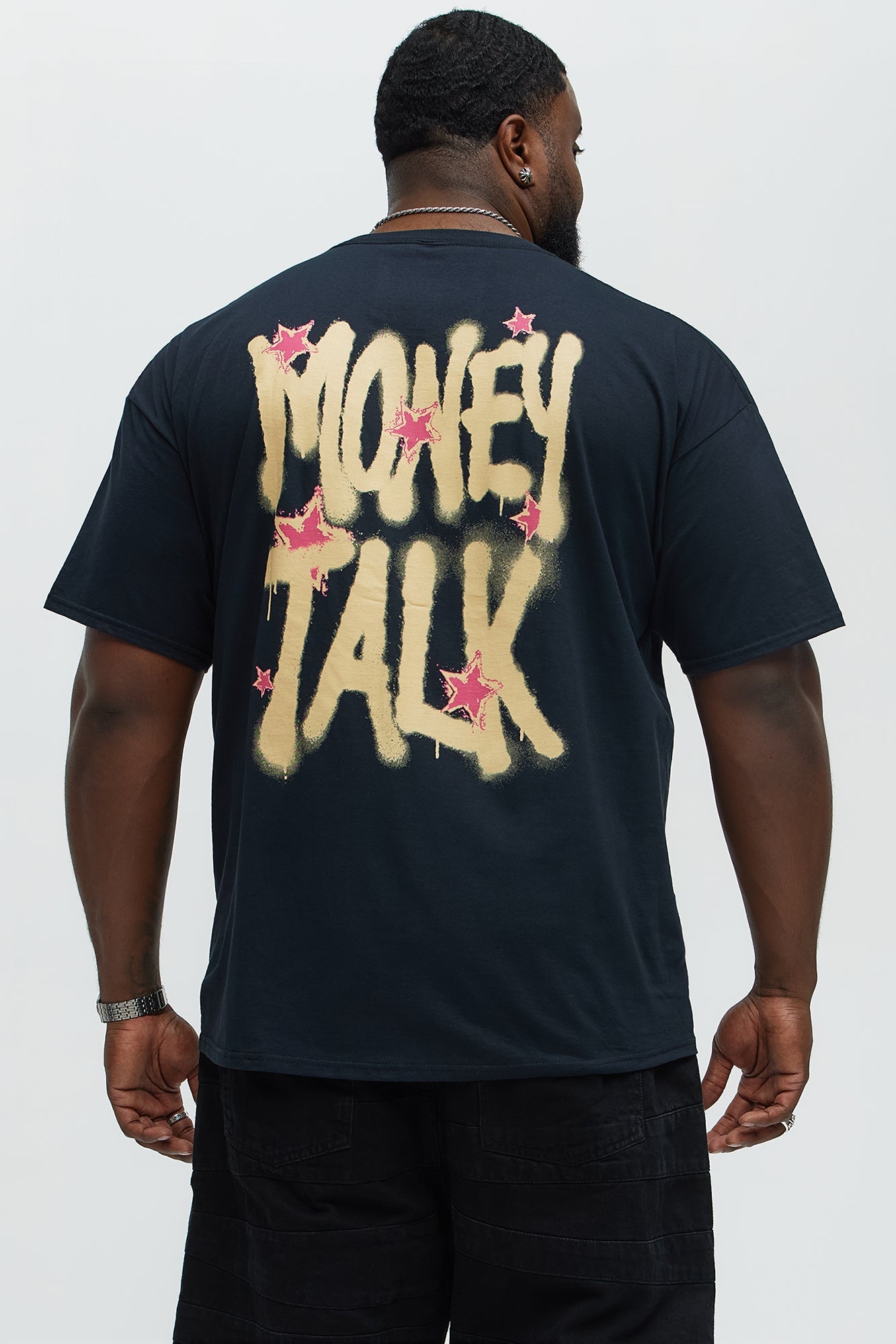 Money Talks A Big Game Short Sleeve Tee - Black