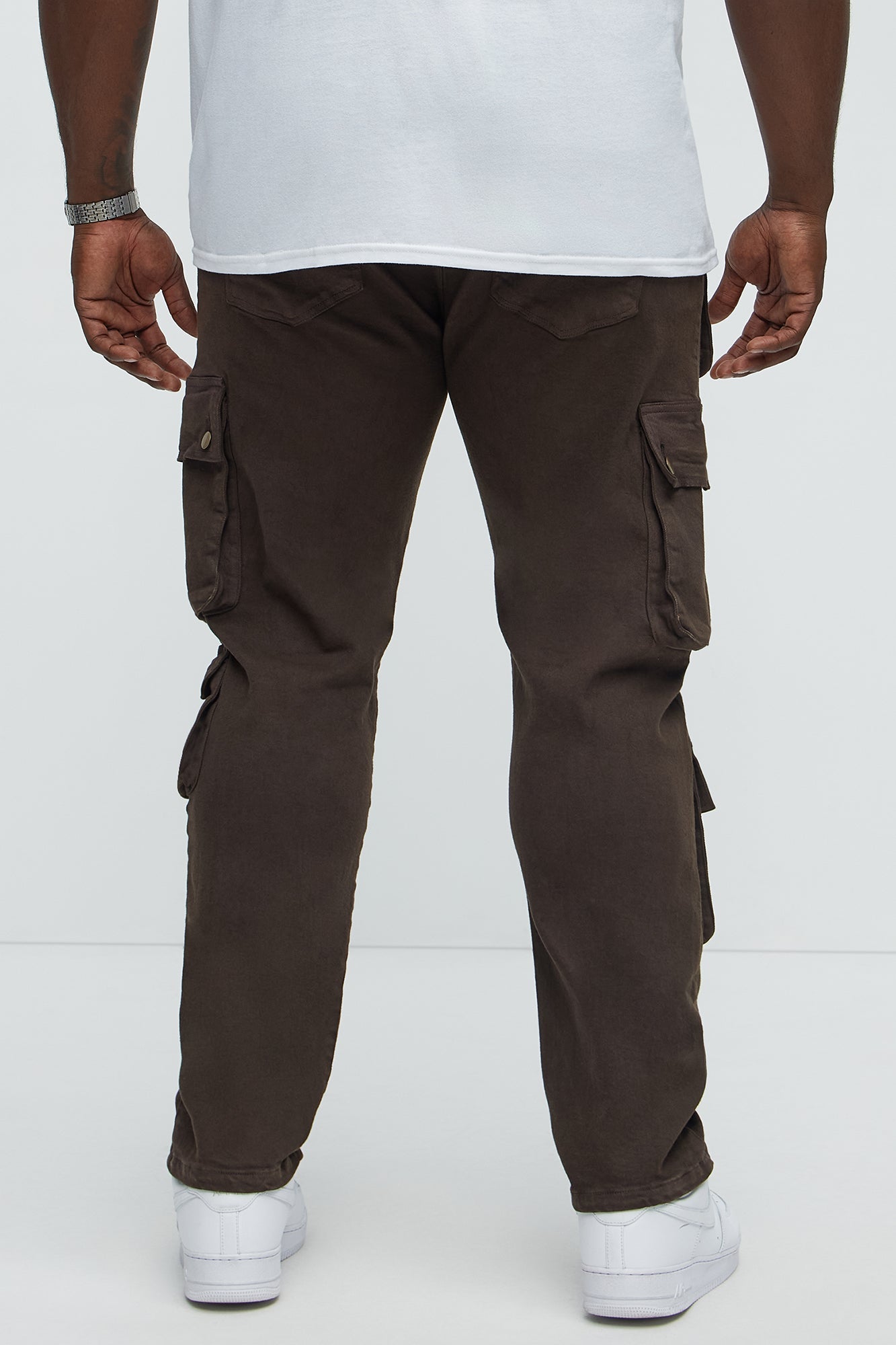 Hate To Say It Utility Cargo Slim Pants - Brown