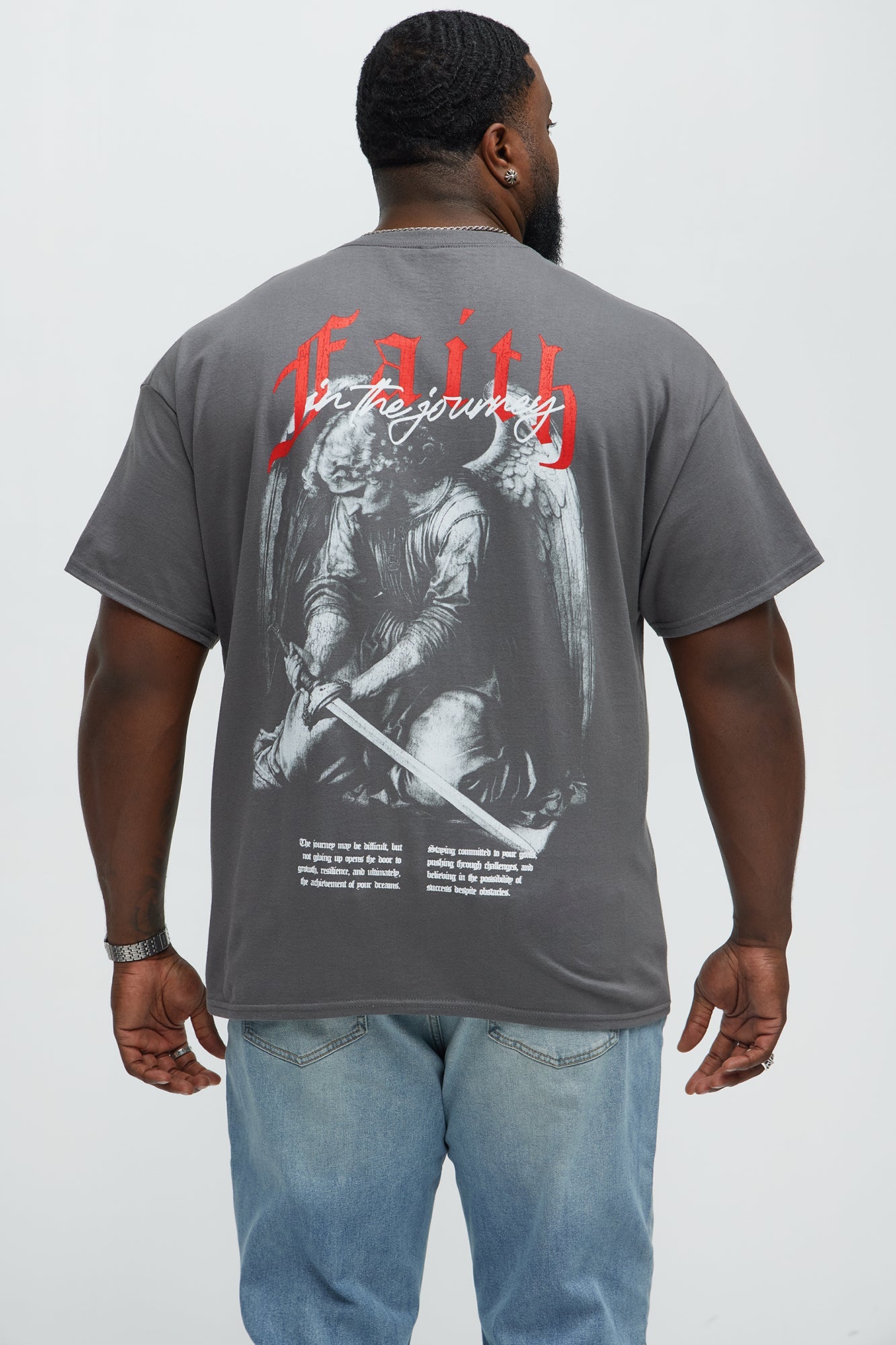 Faith In The Journey Short Sleeve Tee - Charcoal