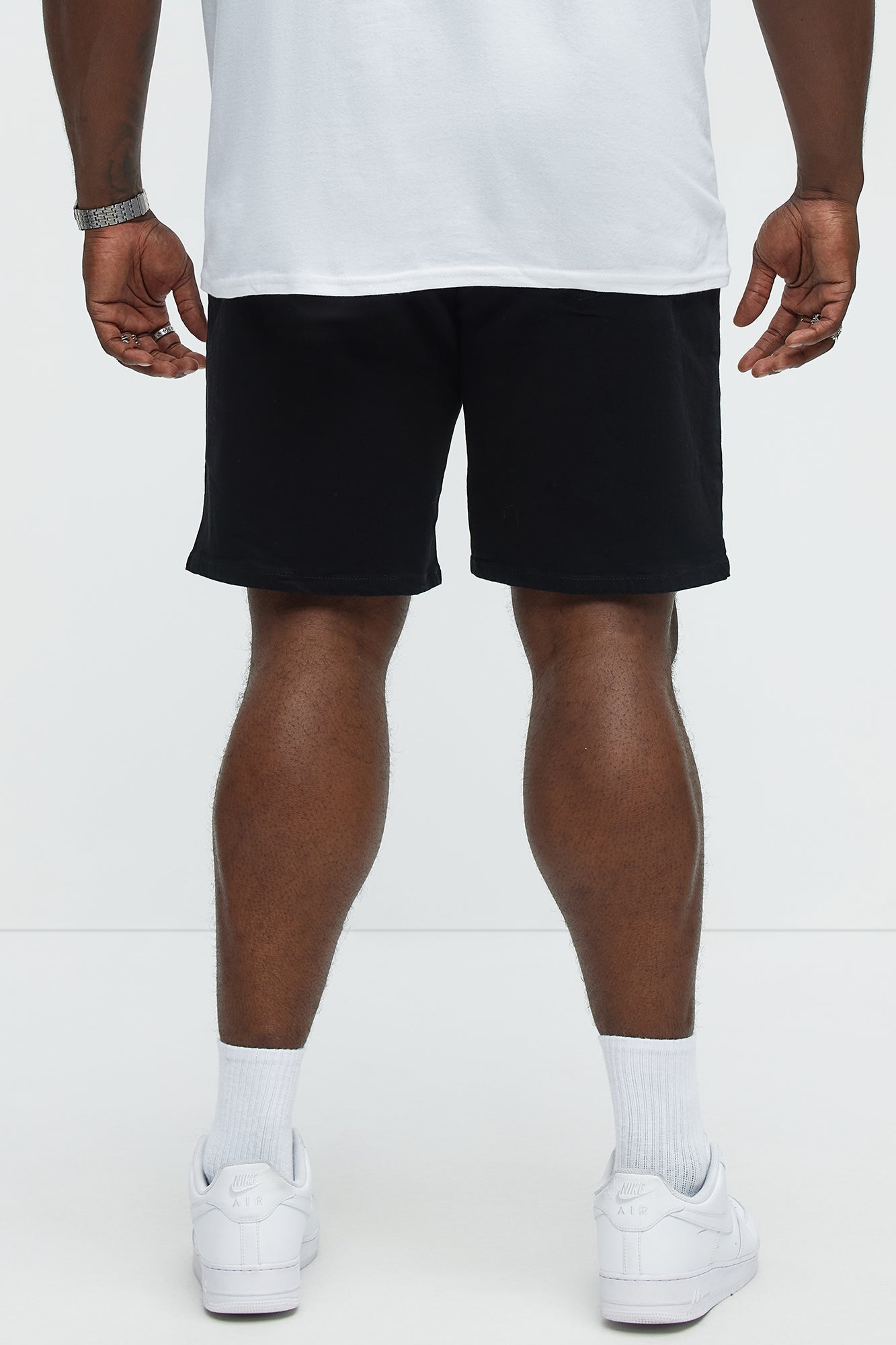 Cornell Slim Denim Shorts - Black