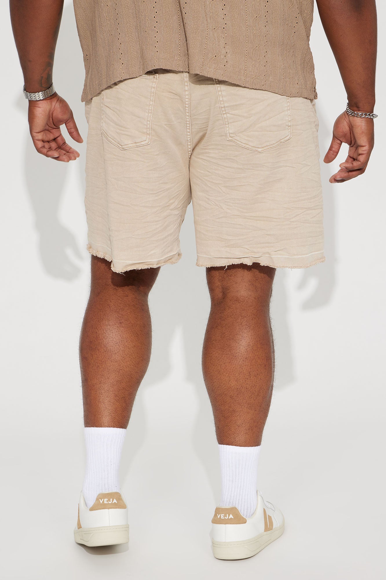 Mojave Relaxed Denim Shorts - Tan