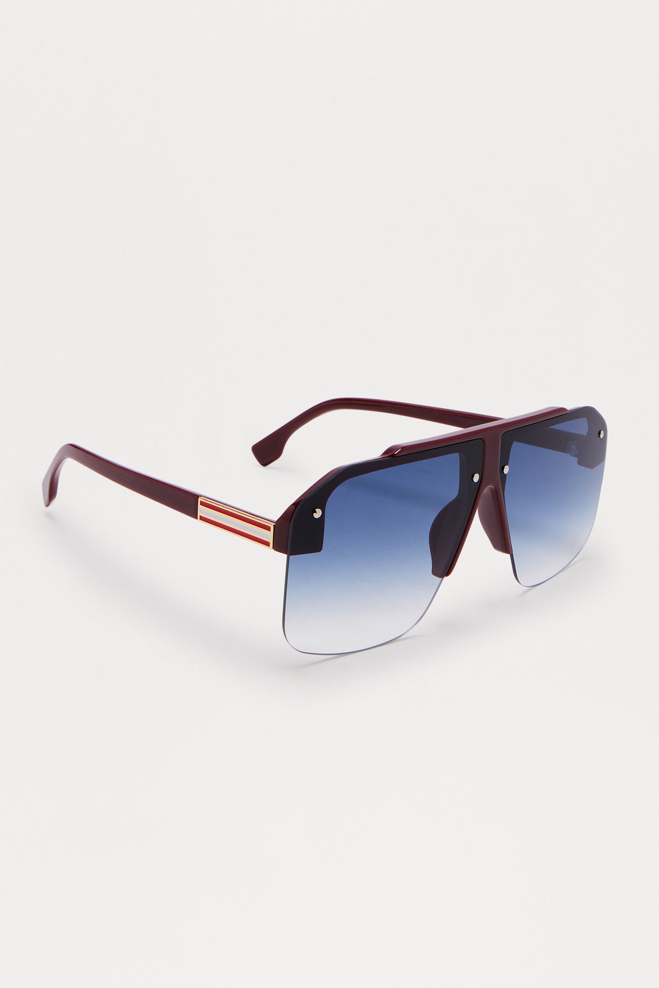 Cairns Shield Glasses - Burgundy/combo