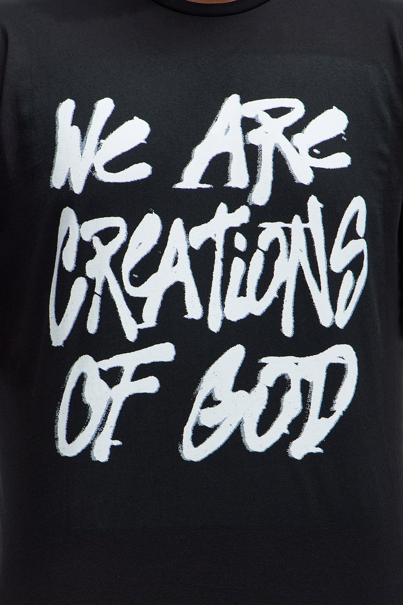 We Are Creations Of God Short Sleeve Tee - Black