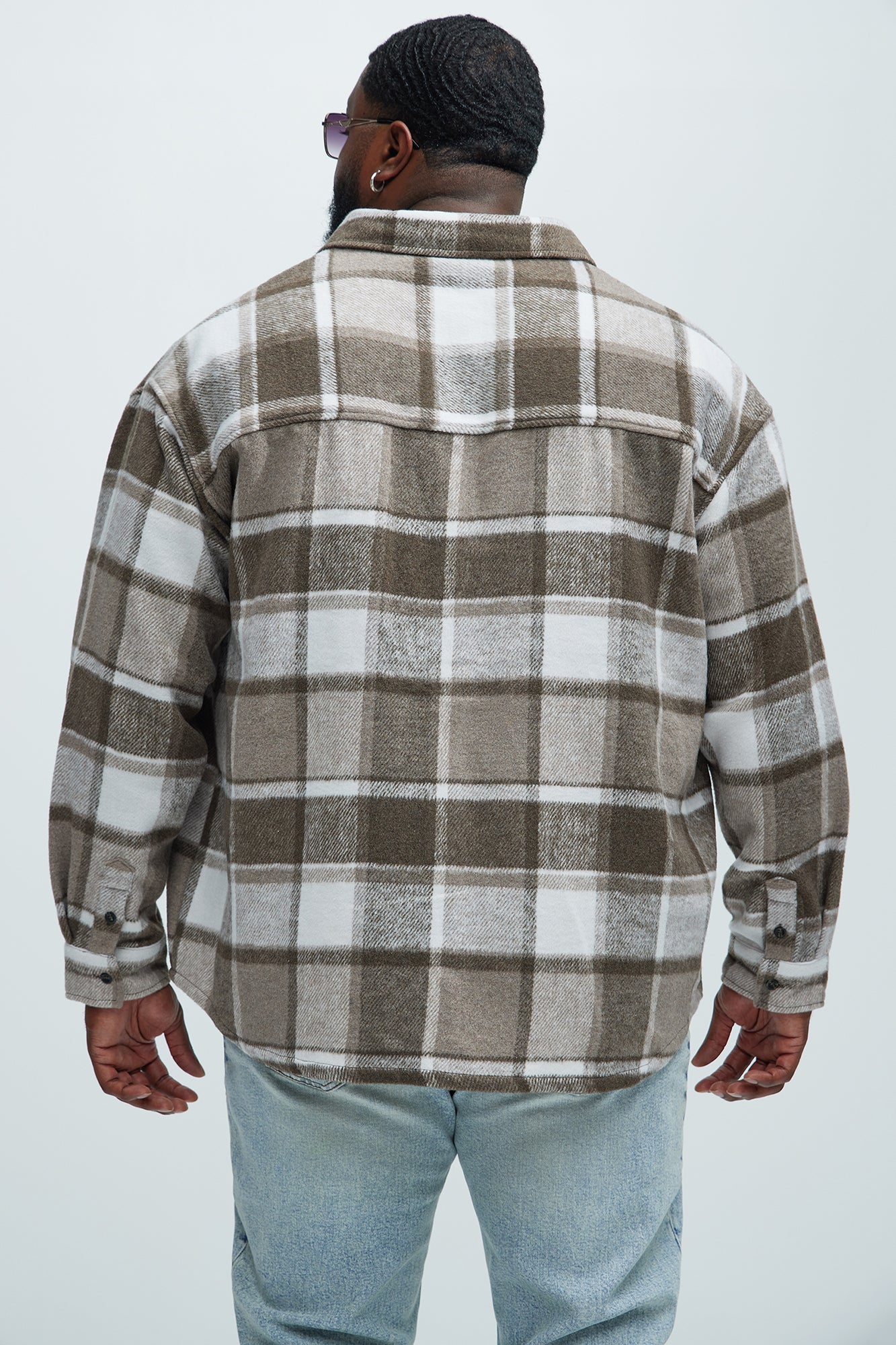 Wanted Plaid Shacket - Brown
