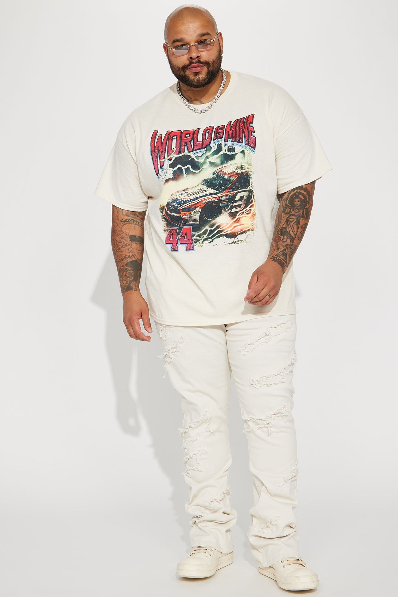 World Is Mine 44 Short Sleeve Tee - Off White