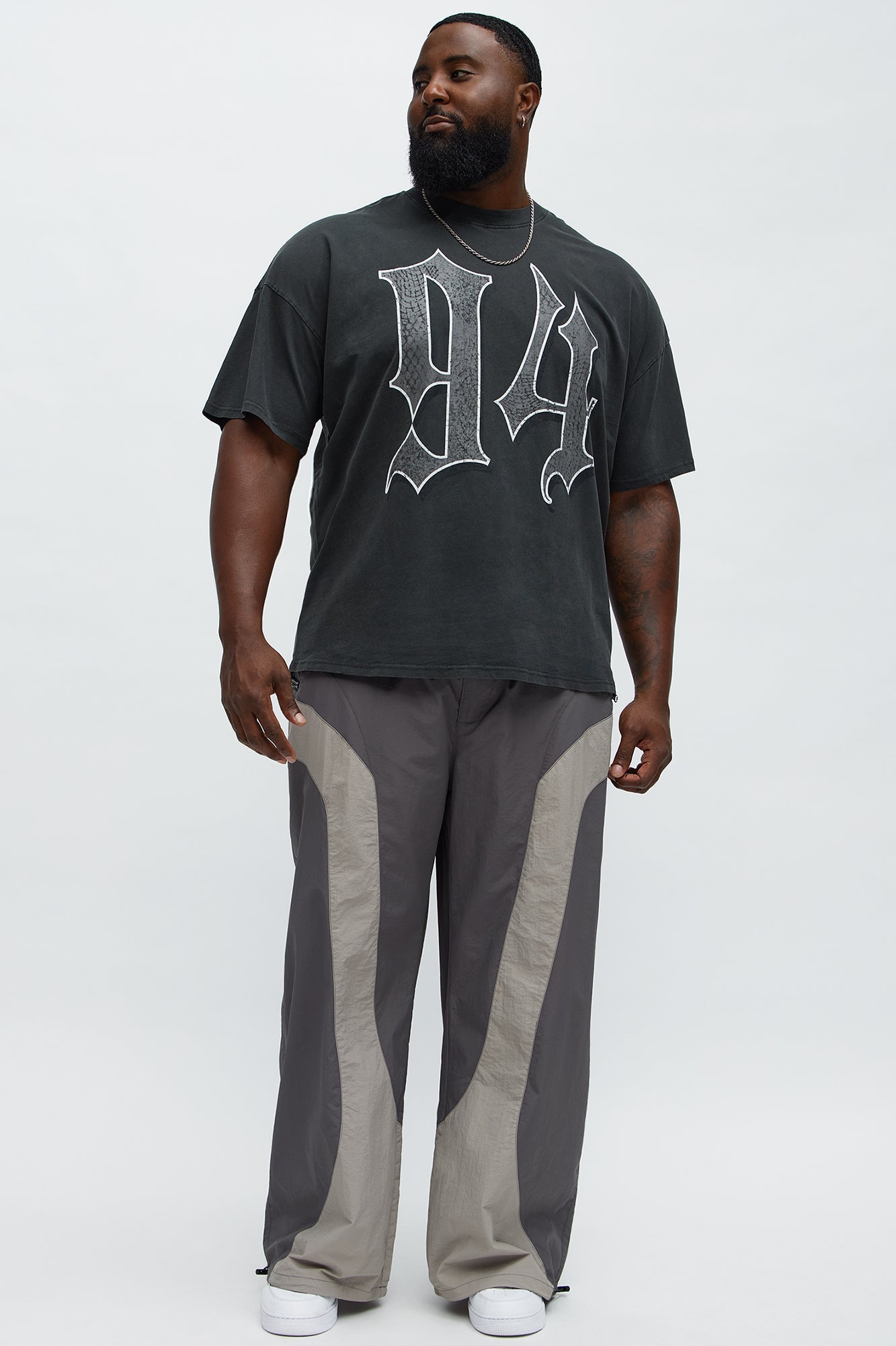 94 Till Infinity Oversized Short Sleeve Tee - Black Wash