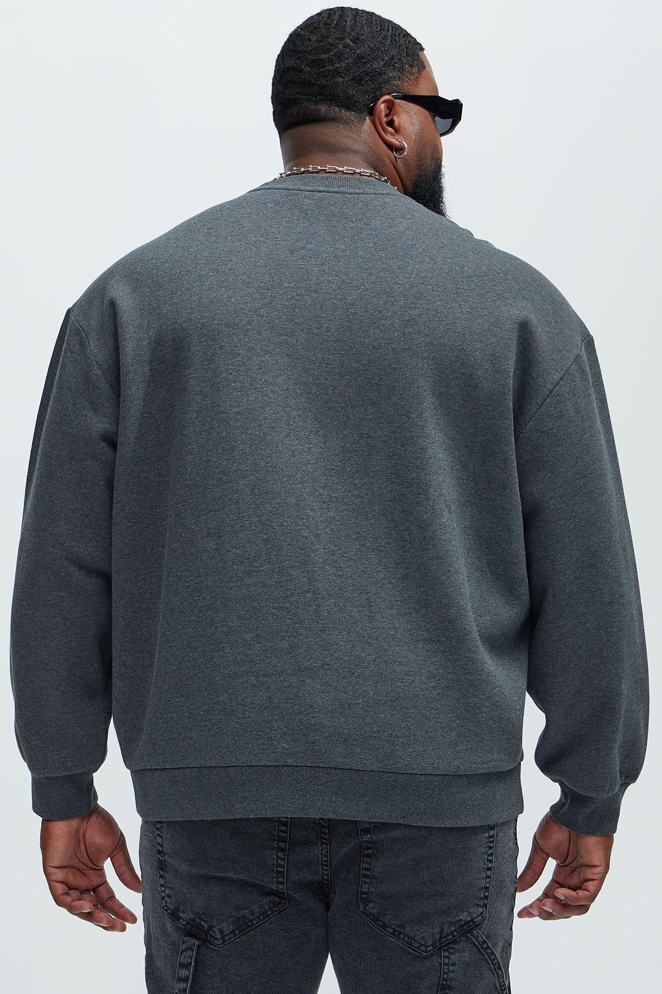Tyson Crew Neck Sweatshirt - Charcoal