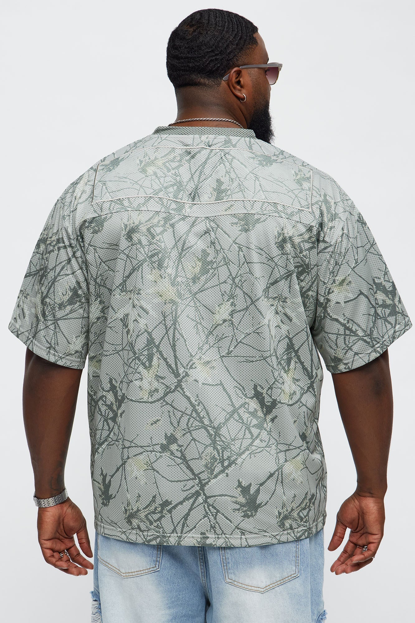 Short Sleeve Camo Jersey - Grey