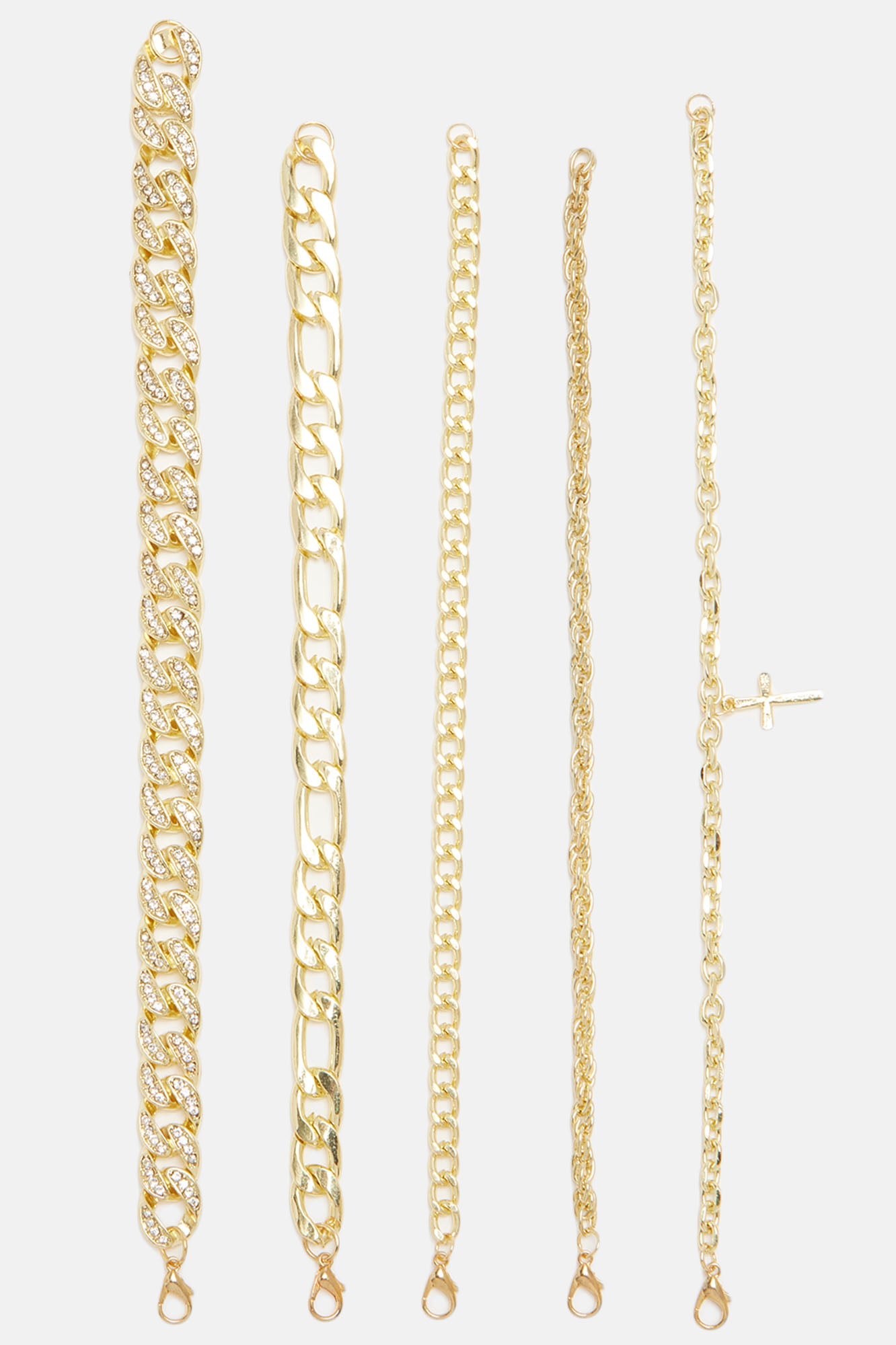 Stacks On Stacks Bracelet Set - Gold