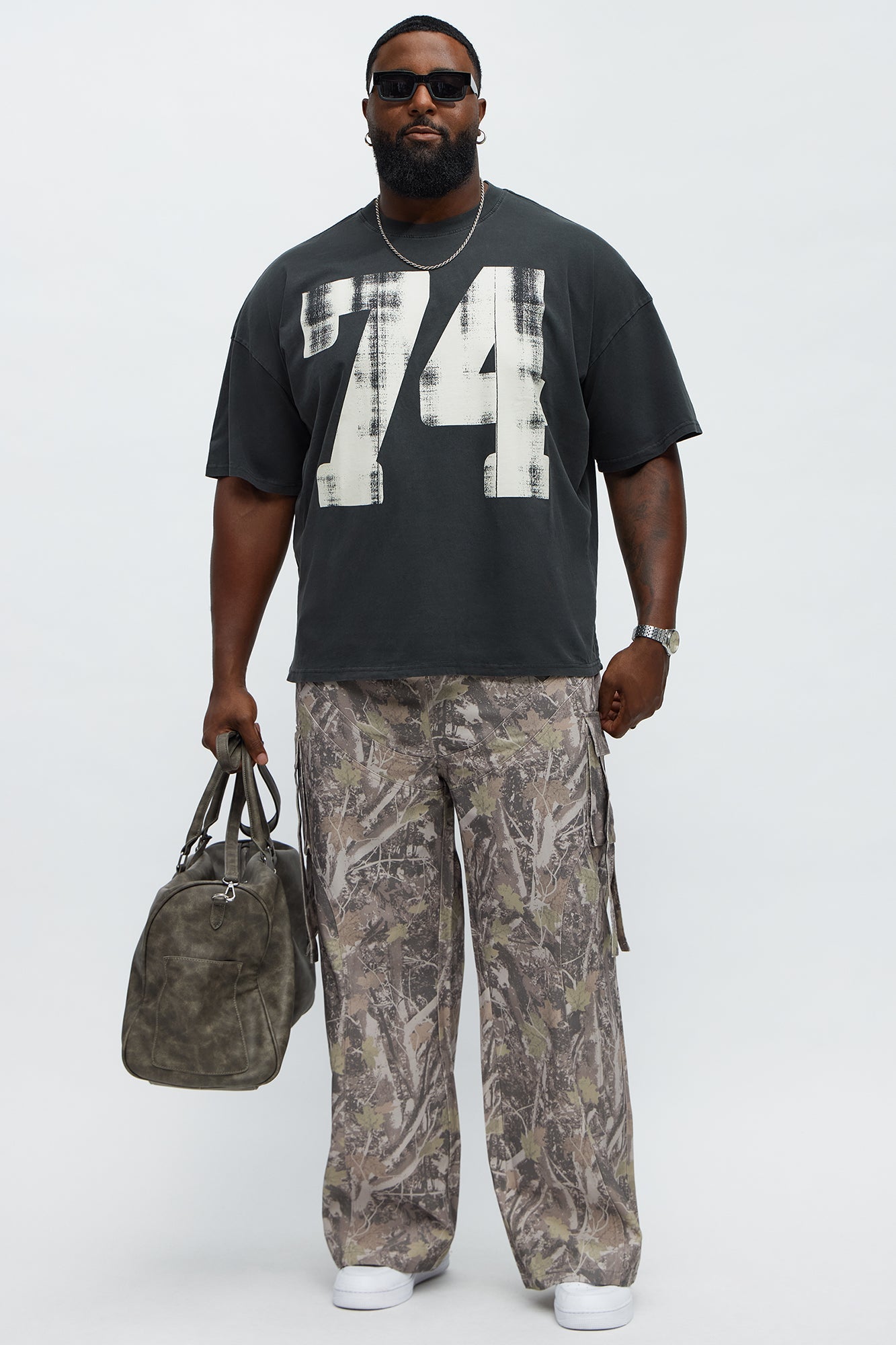 Big 74 Oversized Short Sleeve Tee - Black Wash