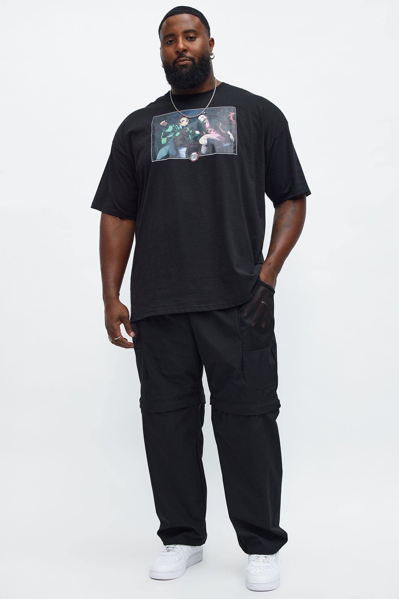 Demon Slayer Tanjiro And Nezuko Short Sleeve Tee - Black