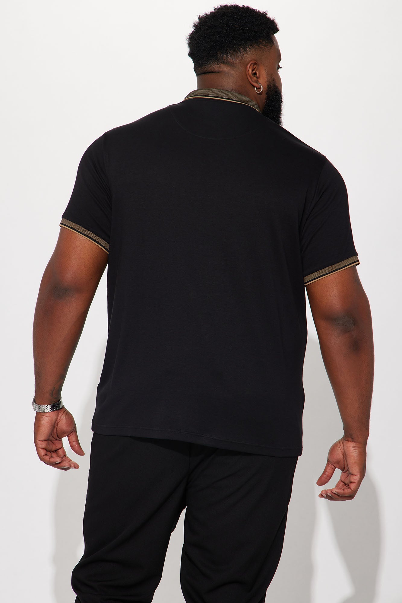 Classy Short Sleeve Polo - Black