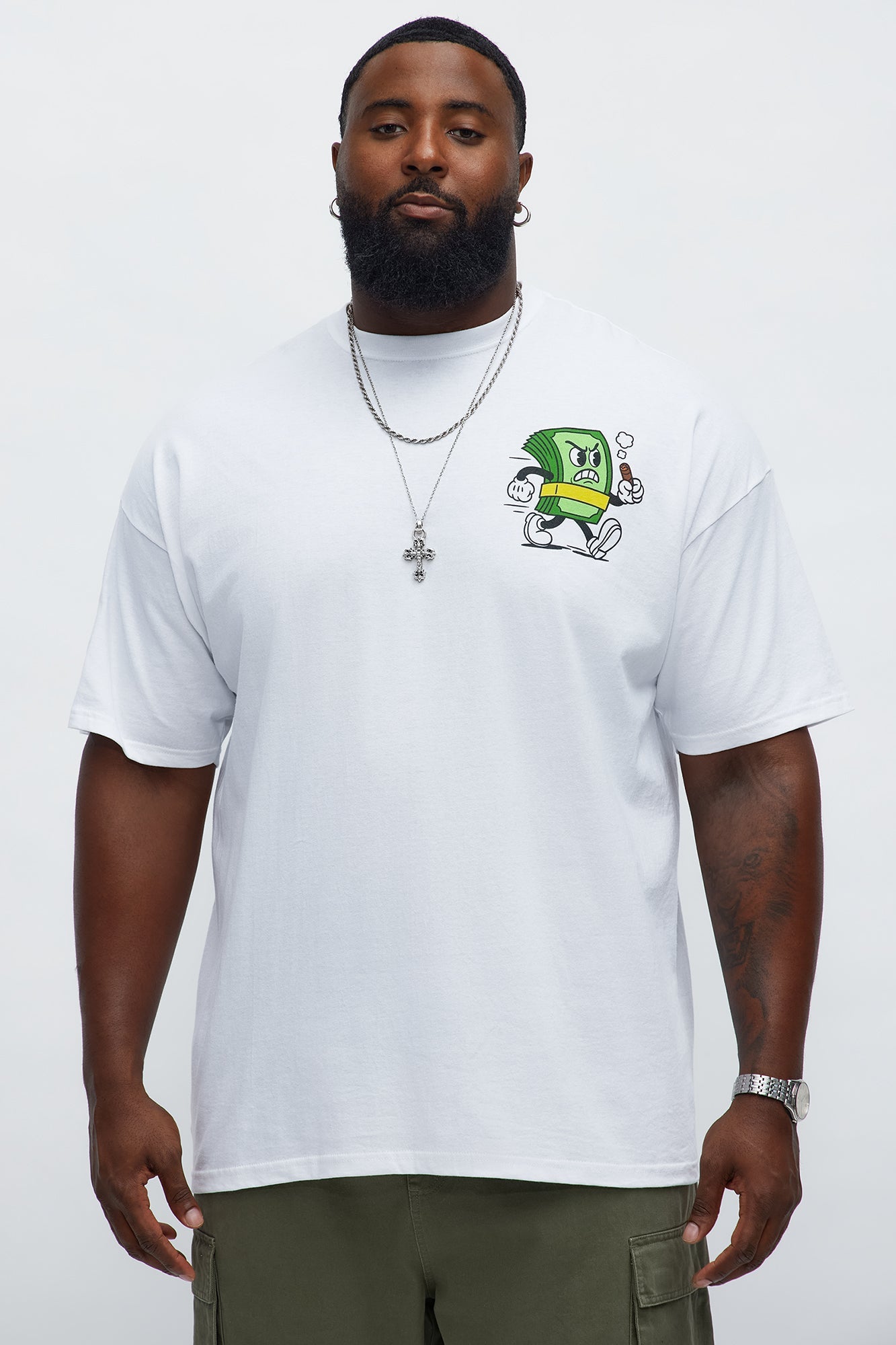 Always Chase The Money Short Sleeve Tee - White