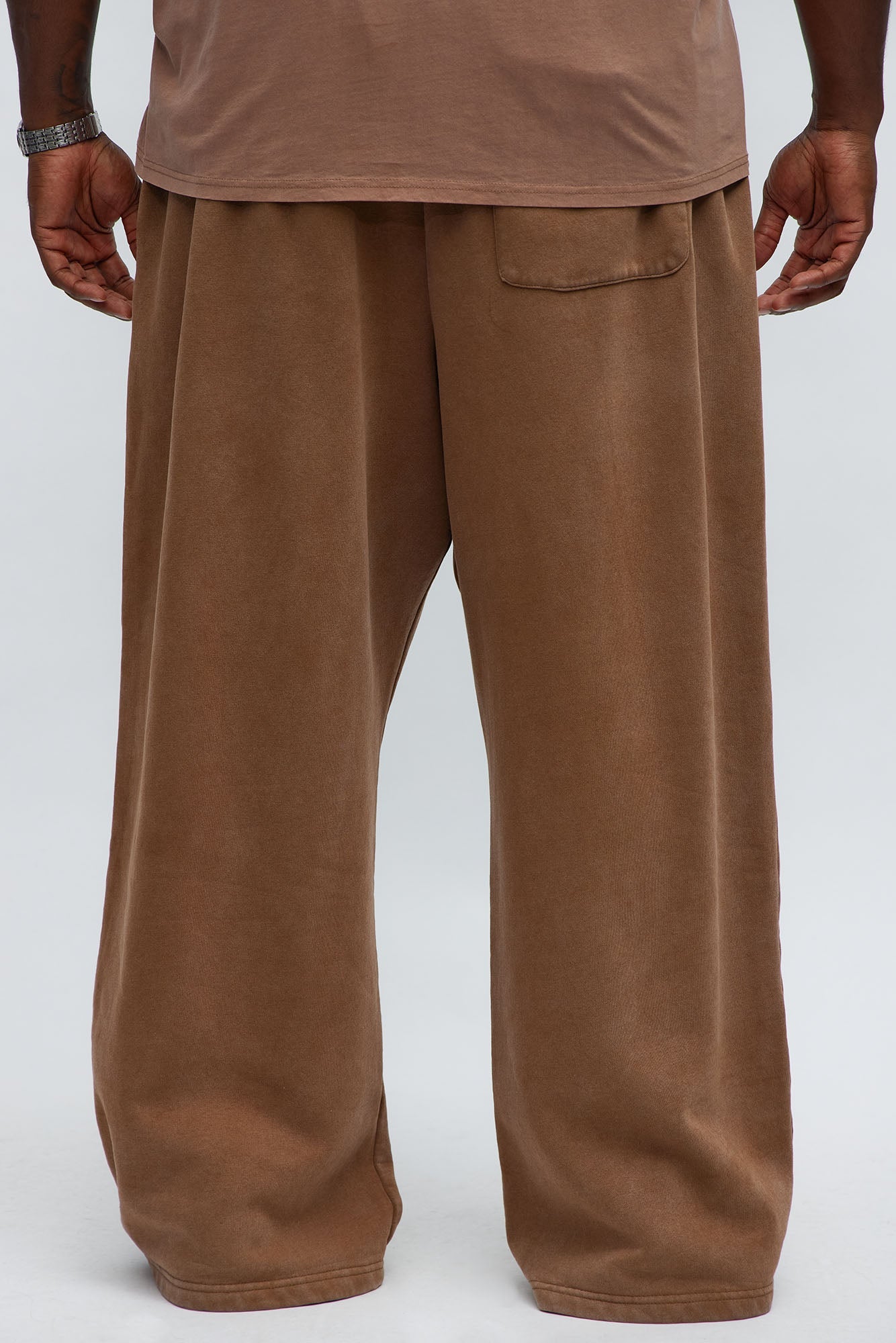 Tyson Baggy Washed Pants - Brown